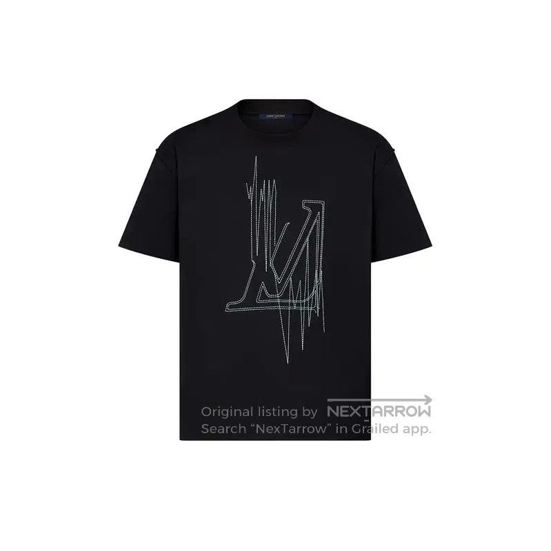 Louis Vuitton Louis Vuitton Black Cotton Men's T. Size US M / EU 48-50 / 2 - 8 Thumbnail