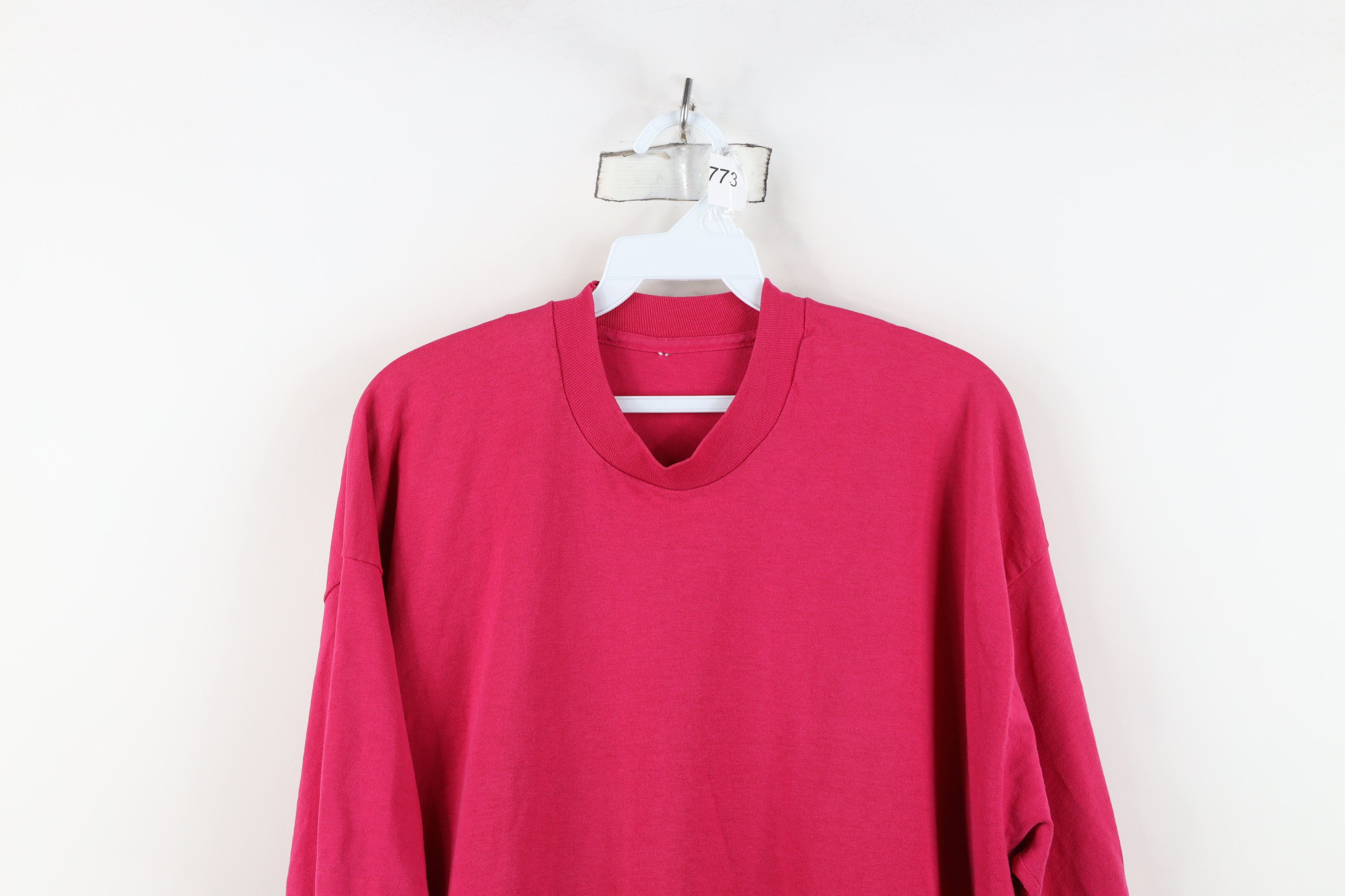 Vintage Vintage 90s Streetwear Short Sleeve T-Shirt Pink Cotton Size US XXL / EU 58 / 5 - 2 Thumbnail