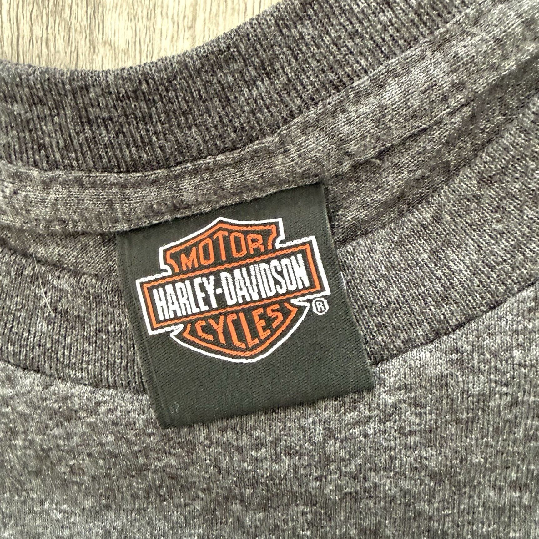 Harley Davidson Harley-Davidson Graphic T Shirt Mens M Gray Motorcycle Biker Tee Mad River Size US M / EU 48-50 / 2 - 2 Thumbnail