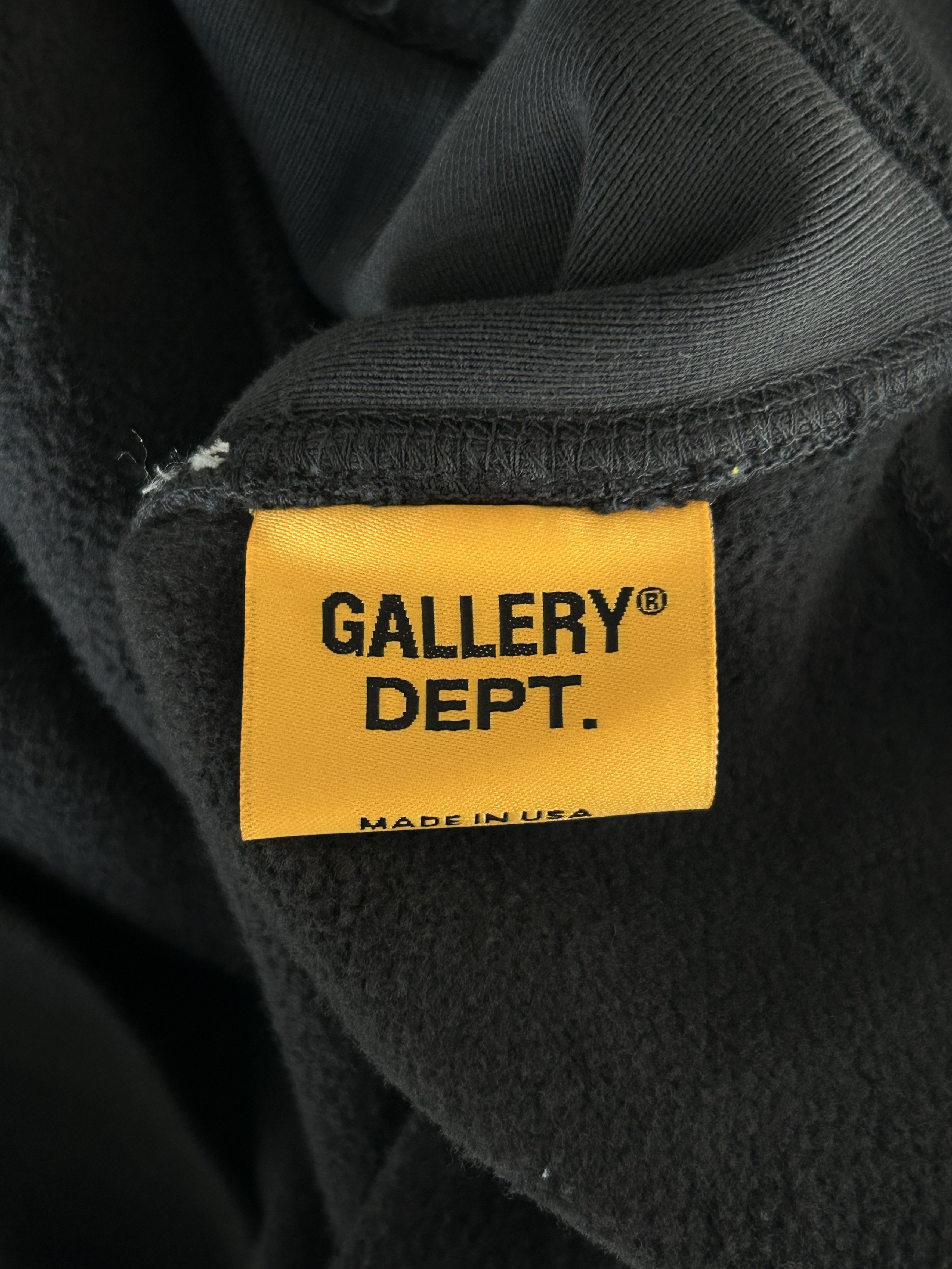 Gallery Dept. Gallery Dept Black & Yellow Dept Logo Hoodie Size US S / EU 44-46 / 1 - 4 Thumbnail