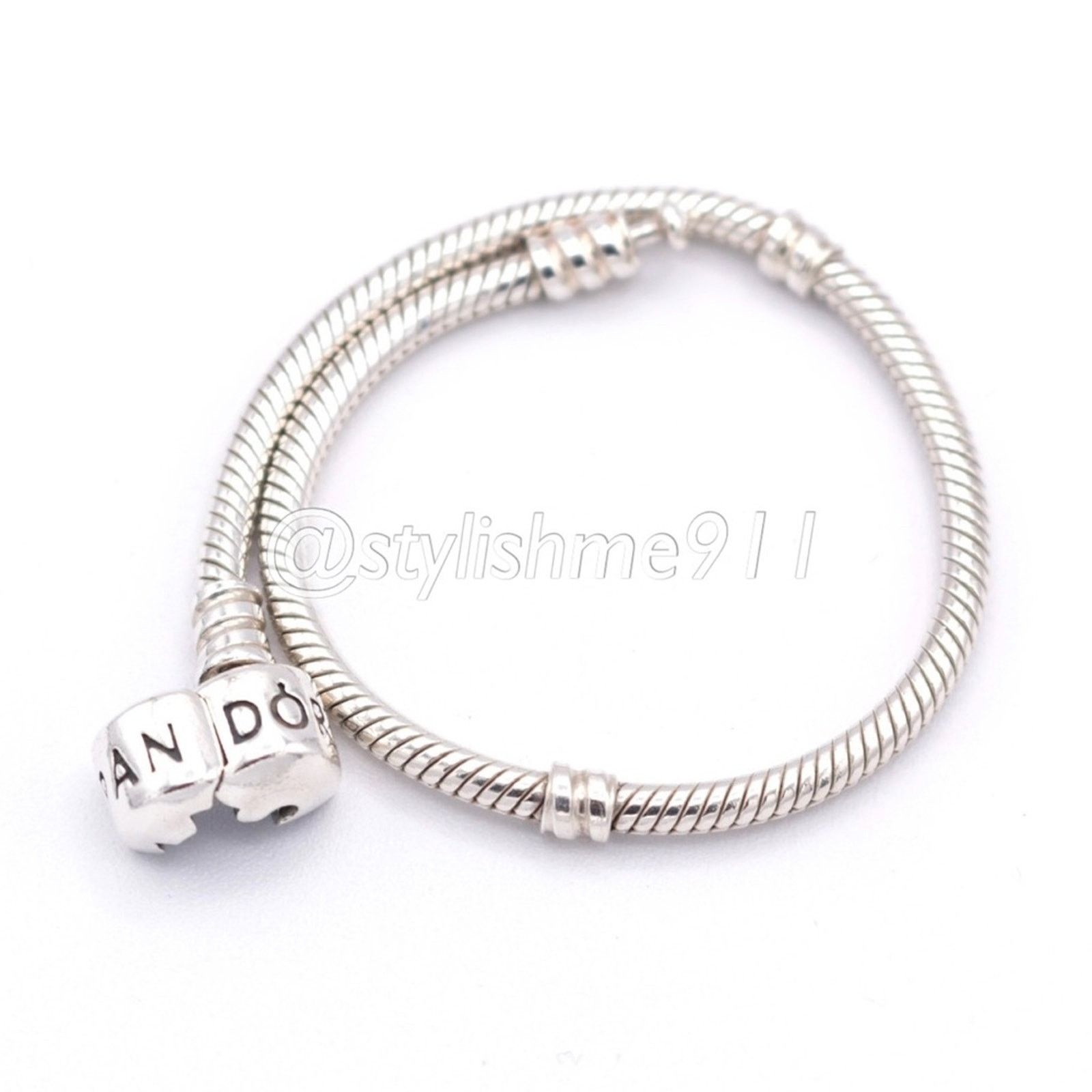pandora PANDORA Moments Barrel Clasp Charm Bracelet - 590702HV Size ONE SIZE - 5 Thumbnail