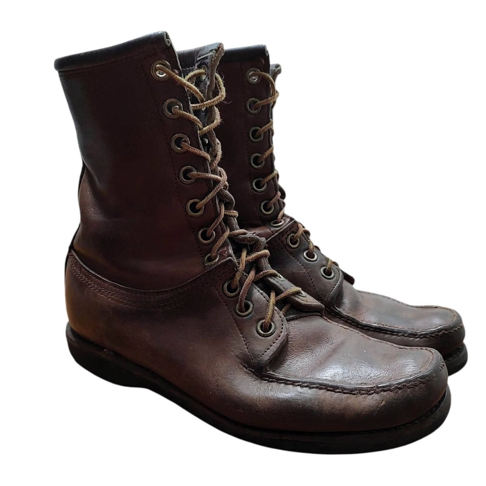 Vintage VINTAGE Itasca Boots Mens 11 Brown Leather Lace Up Outdoor Work Hiking 80s Mens Boots Size US 10 / EU 43 - 3 Thumbnail