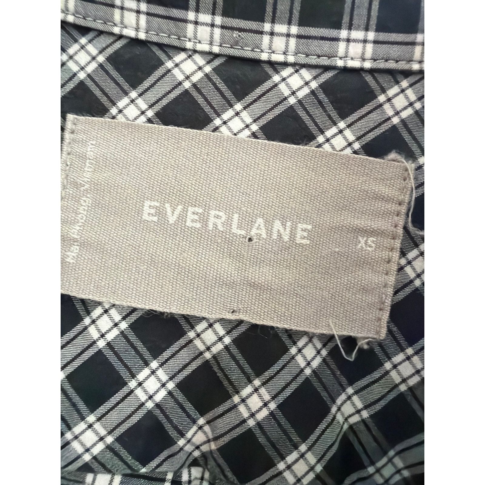 Everlane Everlane Size XS Black and White Plaid Long Sleeve Size US XS / EU 42 / 0 - 2 Thumbnail