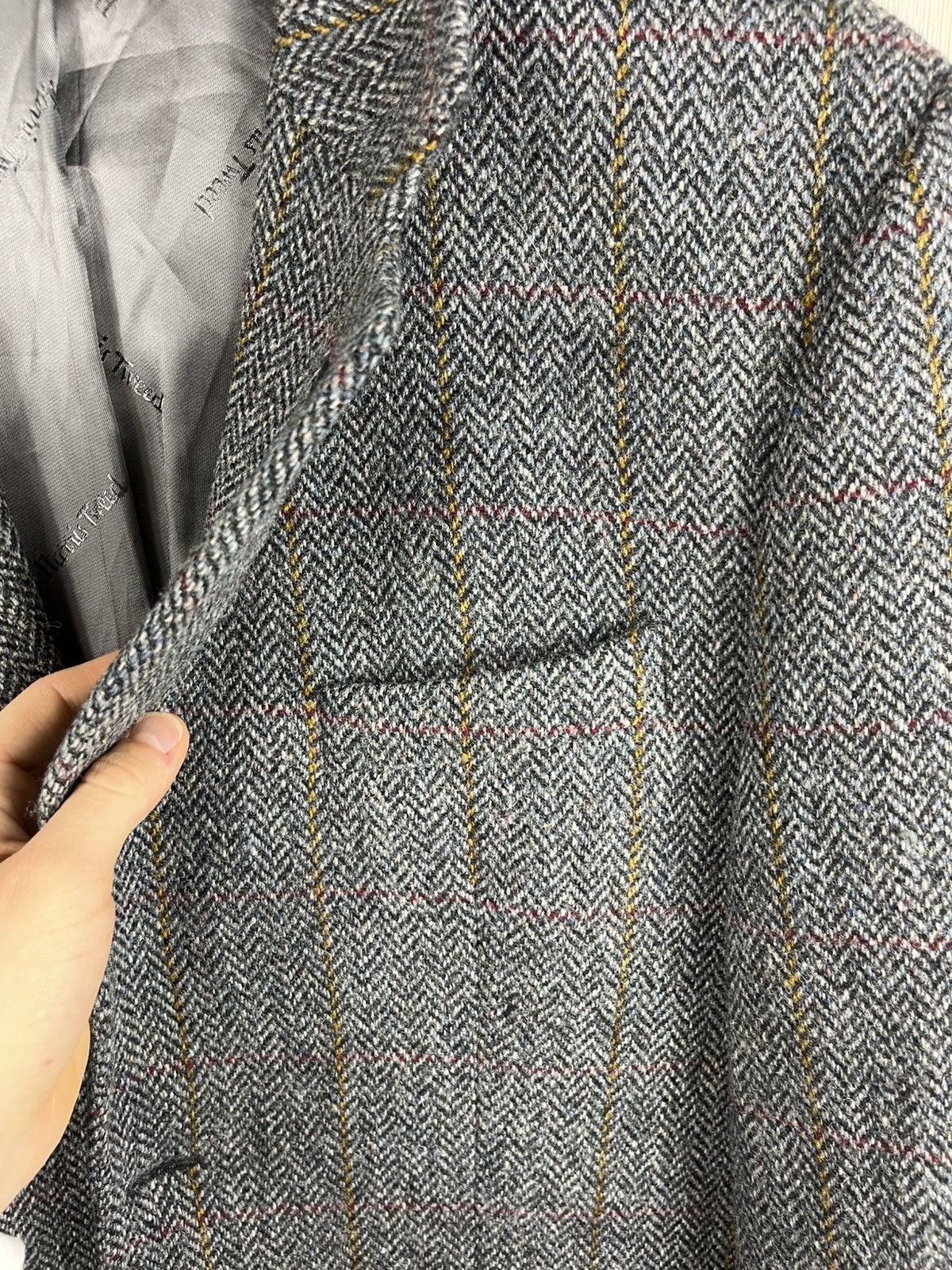 Harris Tweed × Vintage Vintage Harris Tweed wool herringbone coat jacket pattern Size US XL / EU 56 / 4 - 18 Thumbnail