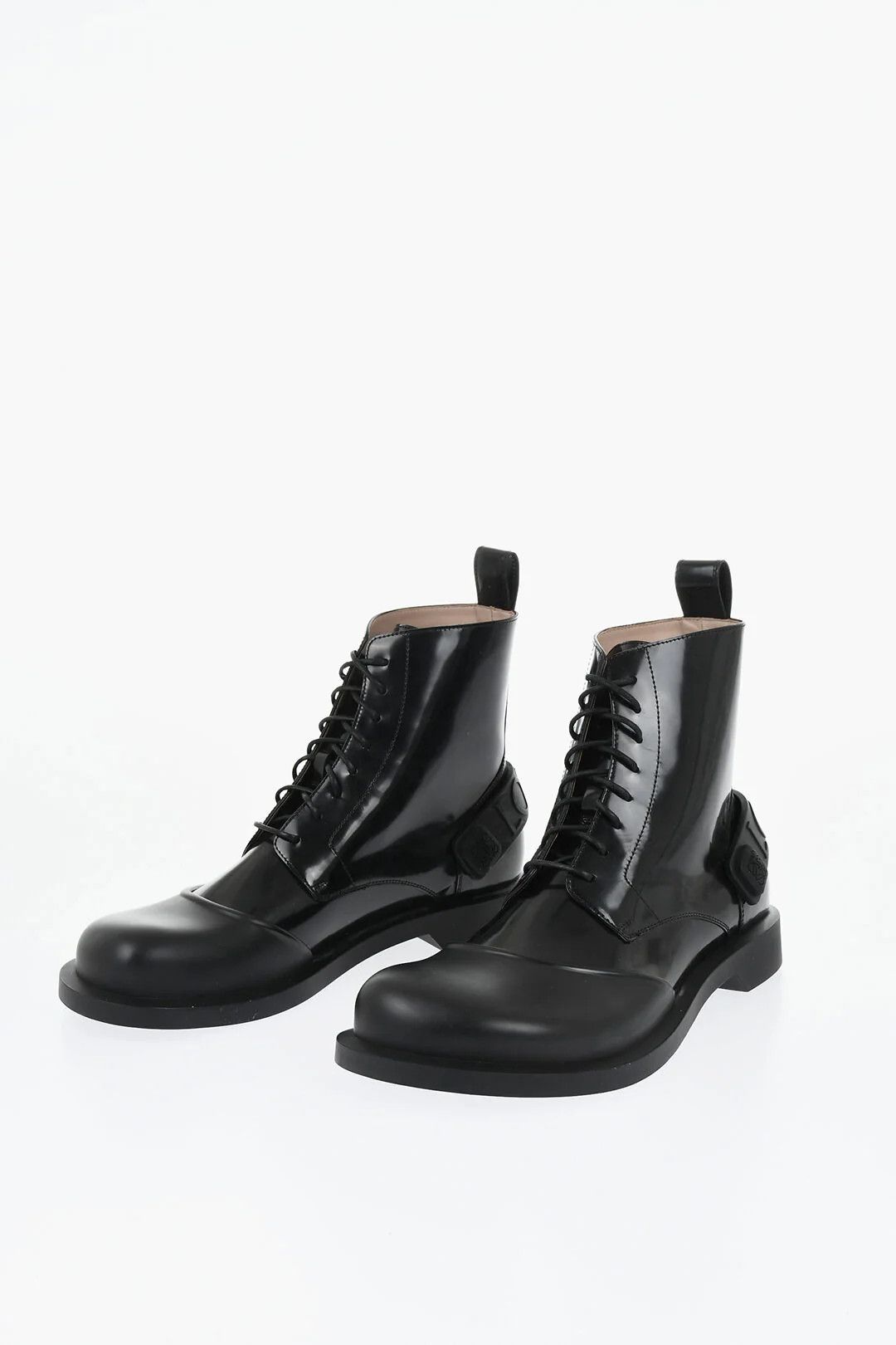 Loewe og1mm0426 Brushed Leather Ankle Boots in Black Size US 10 / EU 43 - 3 Thumbnail