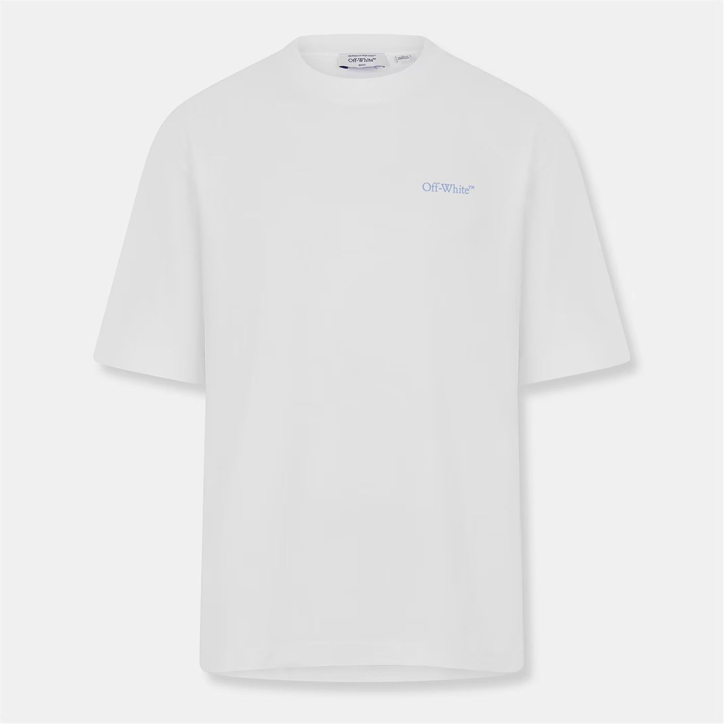 Off-White o1g2r1mq0226 Barber Skate T-Shirt In White Size US M / EU 48-50 / 2 - 1 Thumbnail