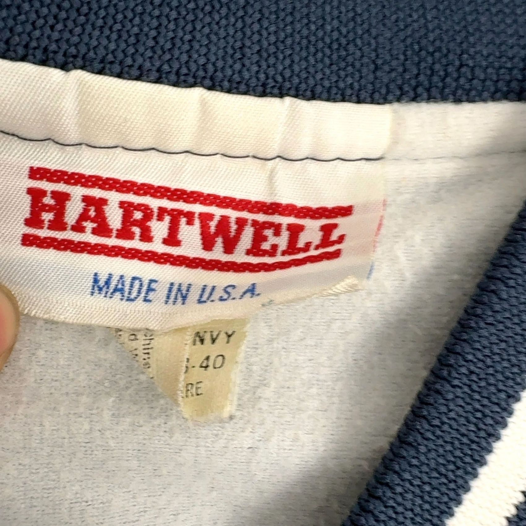 Springfield VINTAGE Hartwell USPS Bomber Jacket Mens M Navy Blue Casual Workwear 46 in Chest Stand-Up Collar Embroidered Eagle Logo Springfield MA Mens Size US M / EU 48-50 / 2 - 7 Thumbnail