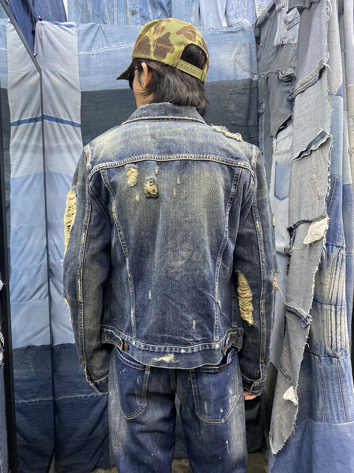 RRL Ralph Lauren Distressed trucker jacket Denim supply RL TYPE3 Size US M / EU 48-50 / 2 - 11 Thumbnail