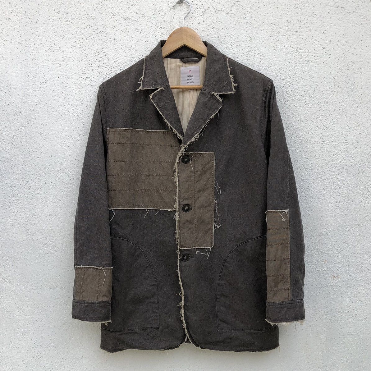 Japanese Brand Vintage Field Town Plus Patchwork Distressed Design Jacket Size US L / EU 52-54 / 3 - 15 Thumbnail