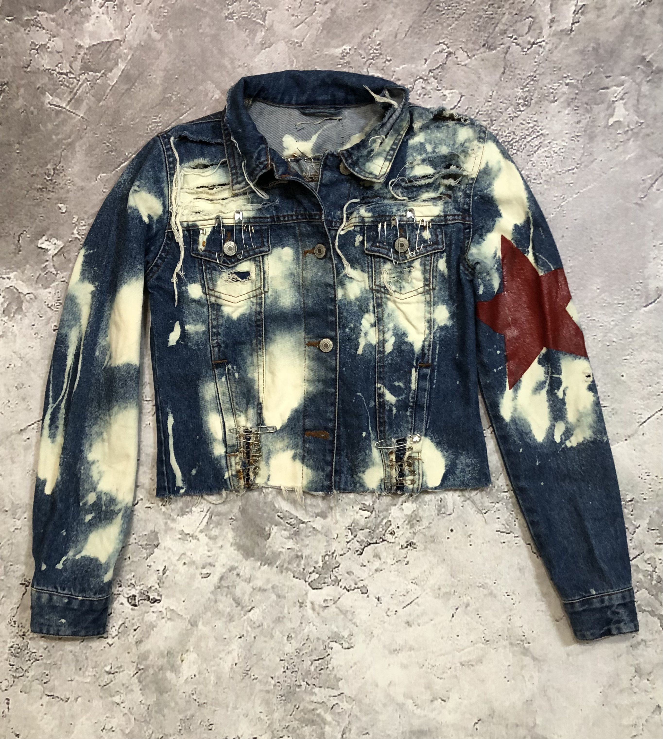 Hysteric Glamour Vintage Distressed Denim Jaket Size XXS / US 00 / IT 34 - 1 Thumbnail