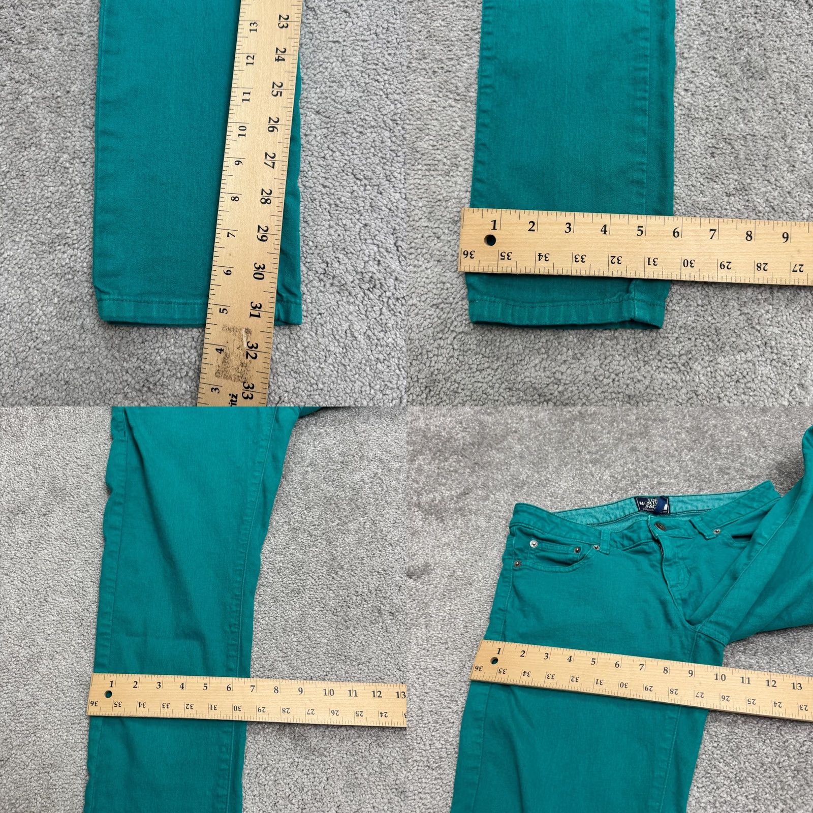 The North Face The North Face Valencia Slim Jeans Womens 2 Green Denim High Rise 5-Pocket Stretch Size 30" / US 8 / IT 44 - 9 Thumbnail