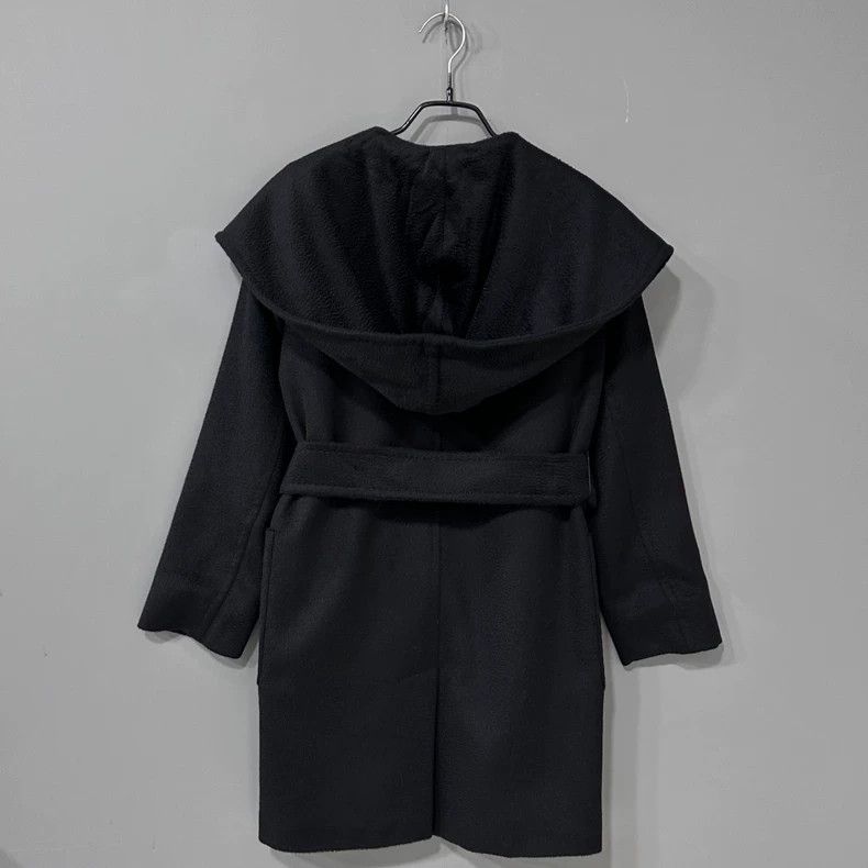 Max Mara Max Mara Railto black bathrobe coat Size M / US 6-8 / IT 42-44 - 2 Thumbnail