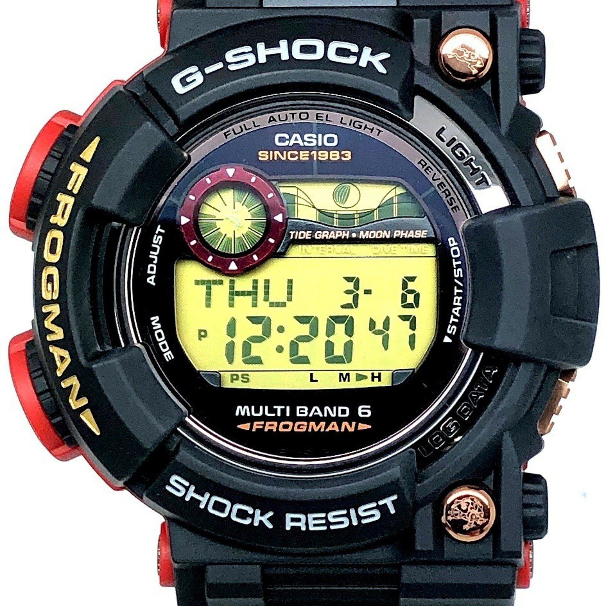 Casio G-SHOCK CASIO Watch GWF-1035F-1 FROGMAN 35th ANNIVERSARY MAGMA OCEAN Frogman Anniversary Limited Edition Magma Ocean Radio Solar Black x Red Rose Gold Released November 2018 Mikunigaoka Store ITM17YH4QIT4 Size ONE SIZE - 1 Thumbnail