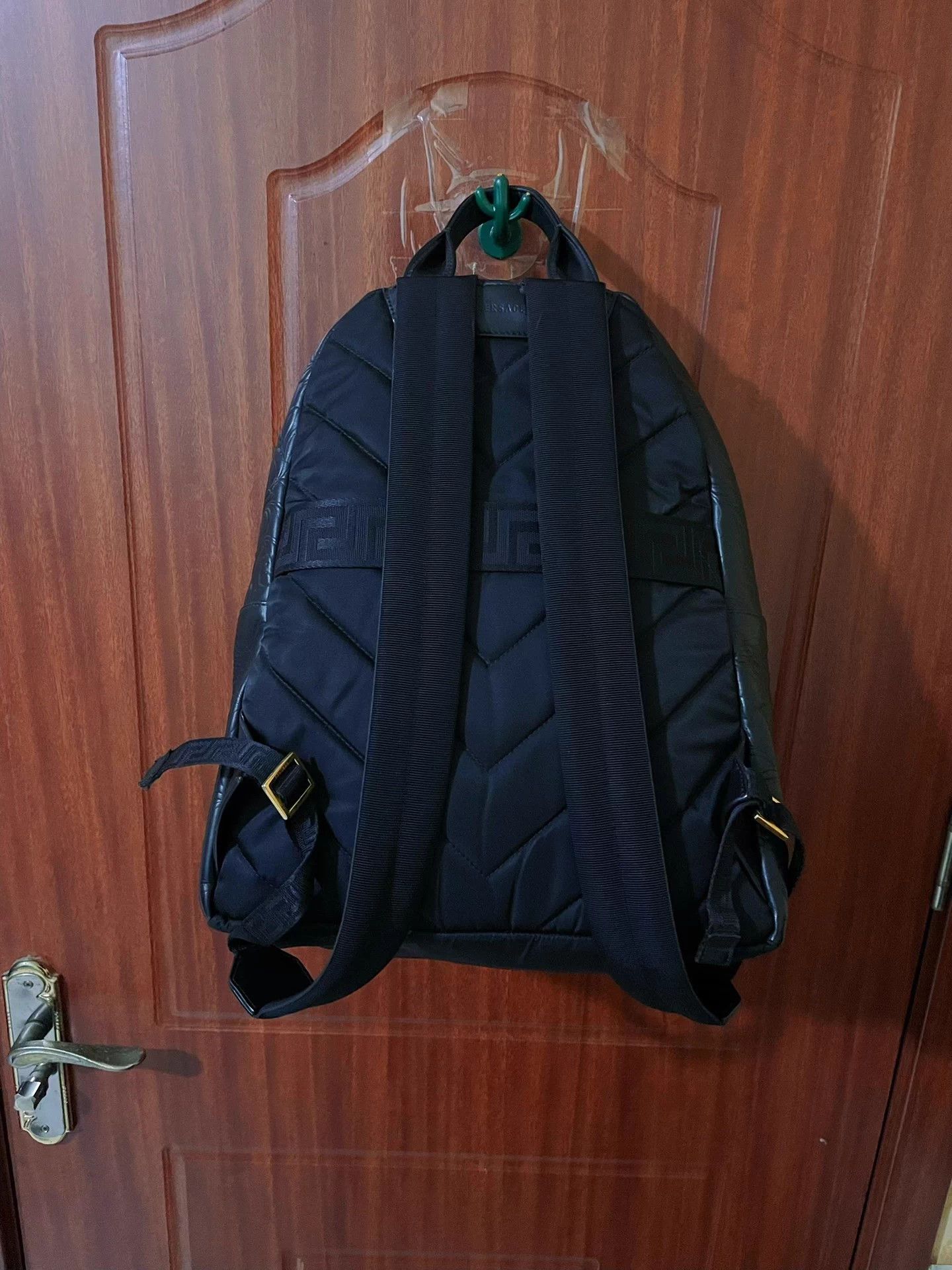 Versace Versace Classic Baroque Embossed Leather Backpack Size ONE SIZE - 2 Thumbnail
