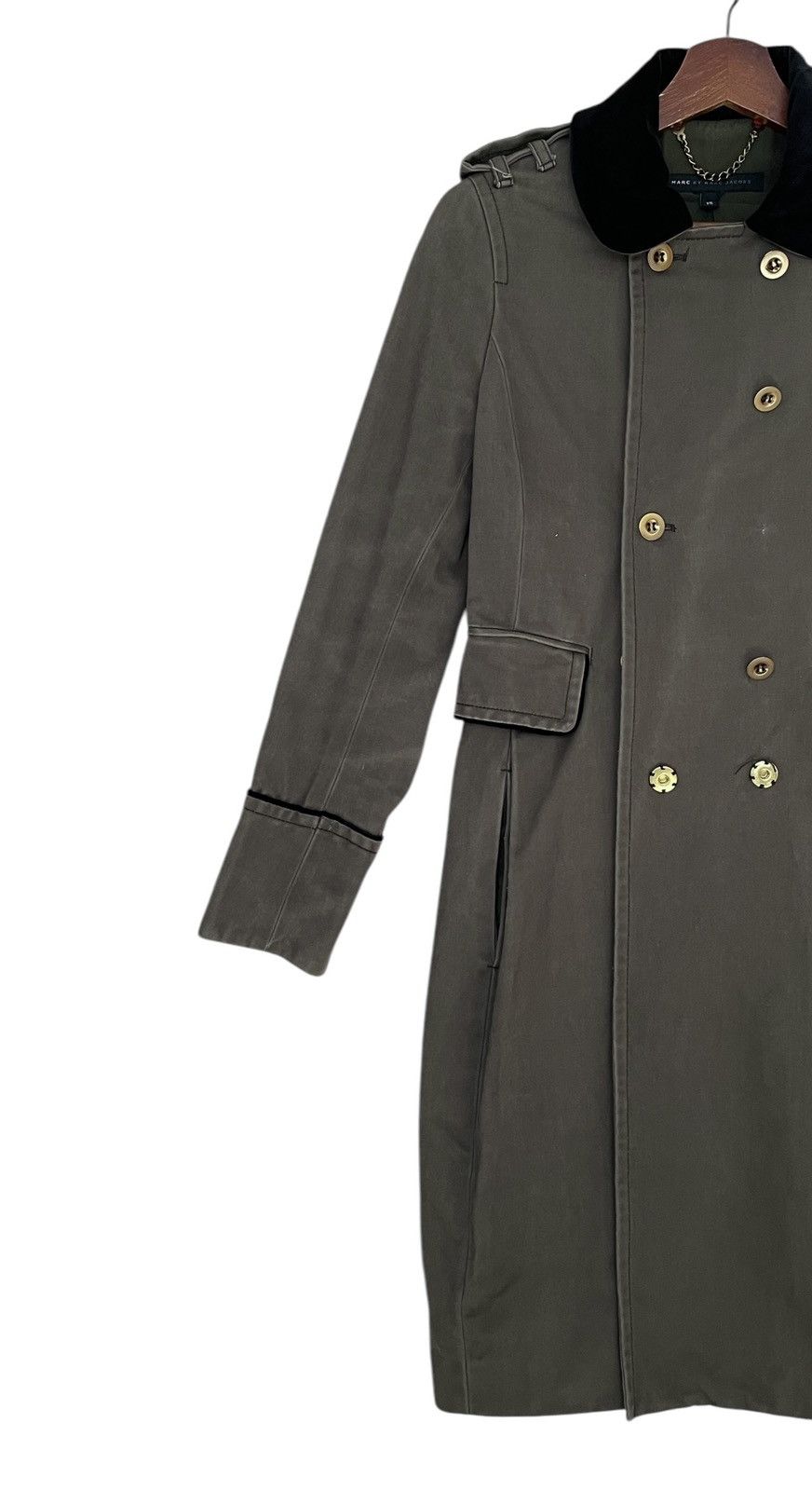 Marc Jacobs × Vintage Vintage Brand Marc Jacobs Trench Coat 2000s Size XS / US 0-2 / IT 36-38 - 3 Thumbnail