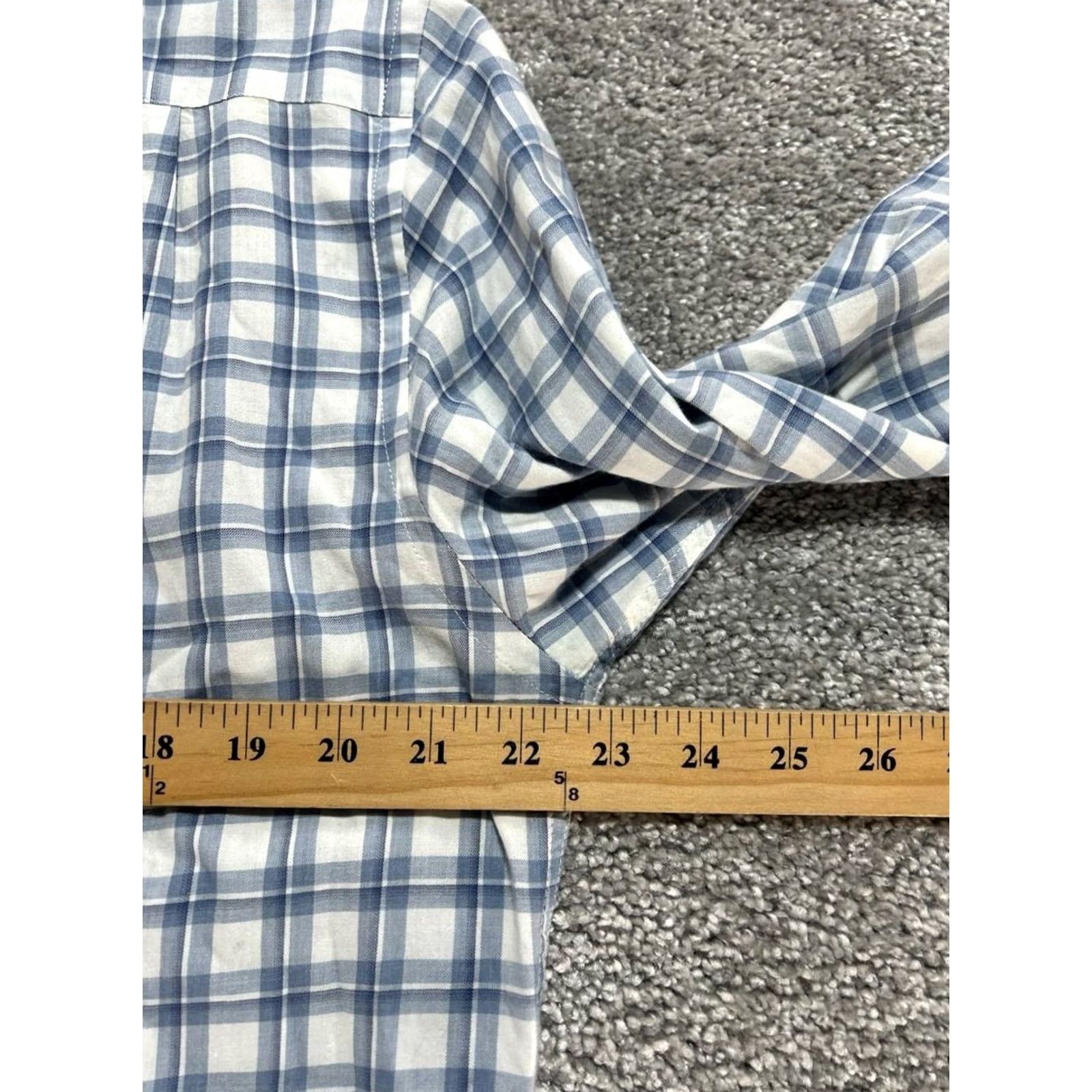 Rodd & Gunn Rodd & Gunn Sports Fit Shirt Mens Large White Plaid Cotton Button Front Size US L / EU 52-54 / 3 - 7 Thumbnail