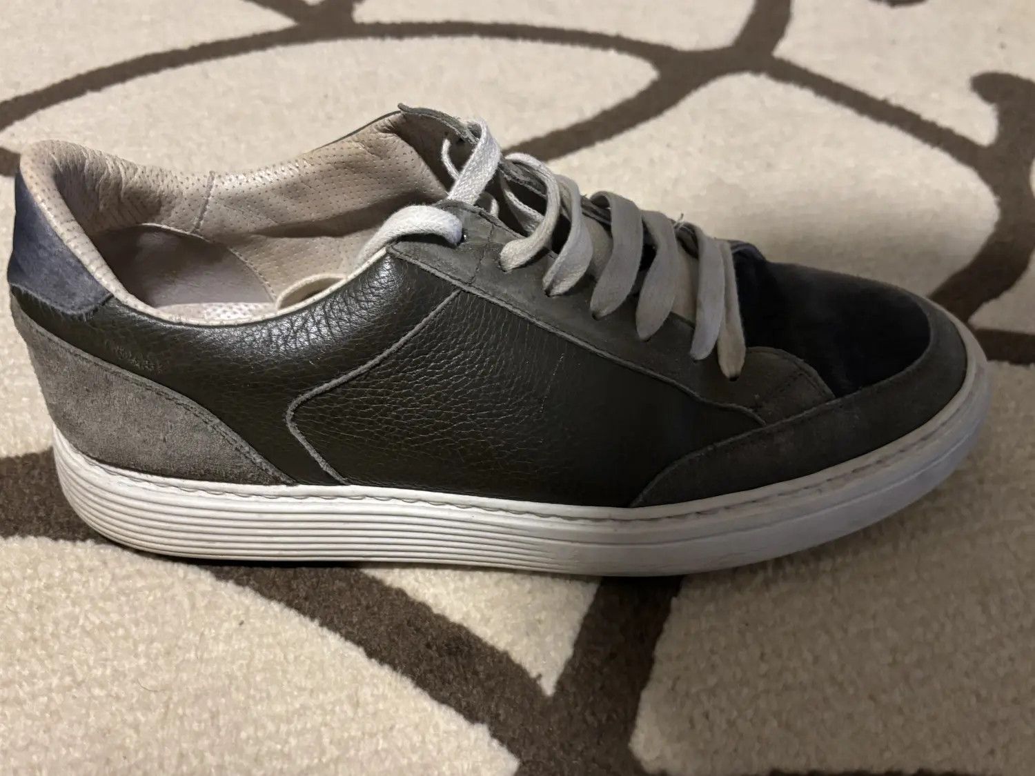 Brunello Cucinelli Leather and suede Brunello low sneakers Size US 8 / EU 41 - 4 Thumbnail