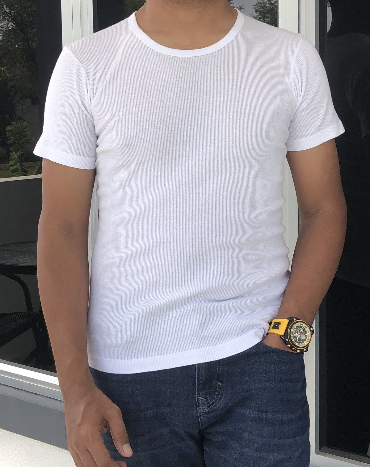 Chrome Hearts Chrome Hearts Discontinued Gunze White Short Sleeve Size US S / EU 44-46 / 1 - 1 Thumbnail