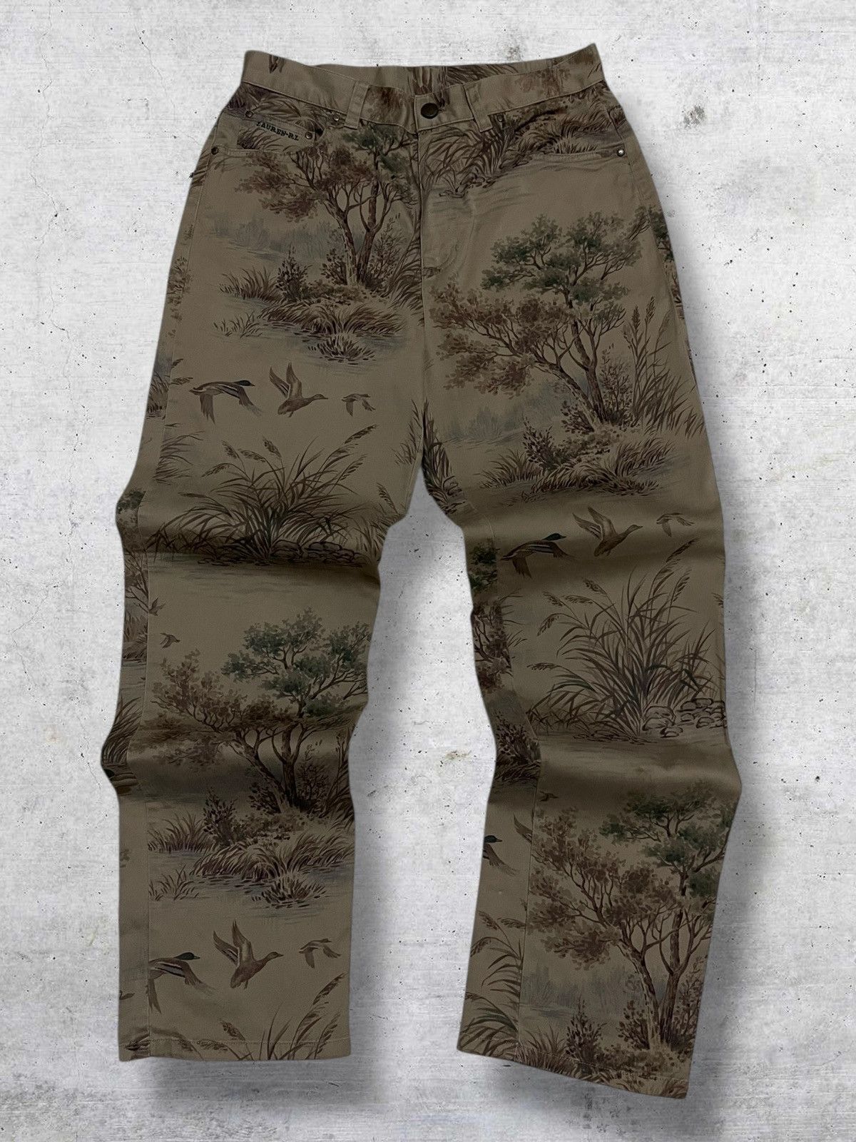 Polo Ralph Lauren POLO RALPH LAURENT VINTAGE DESIGNER 90S FETITE FOREST PANT Size US 29 - 1 Thumbnail