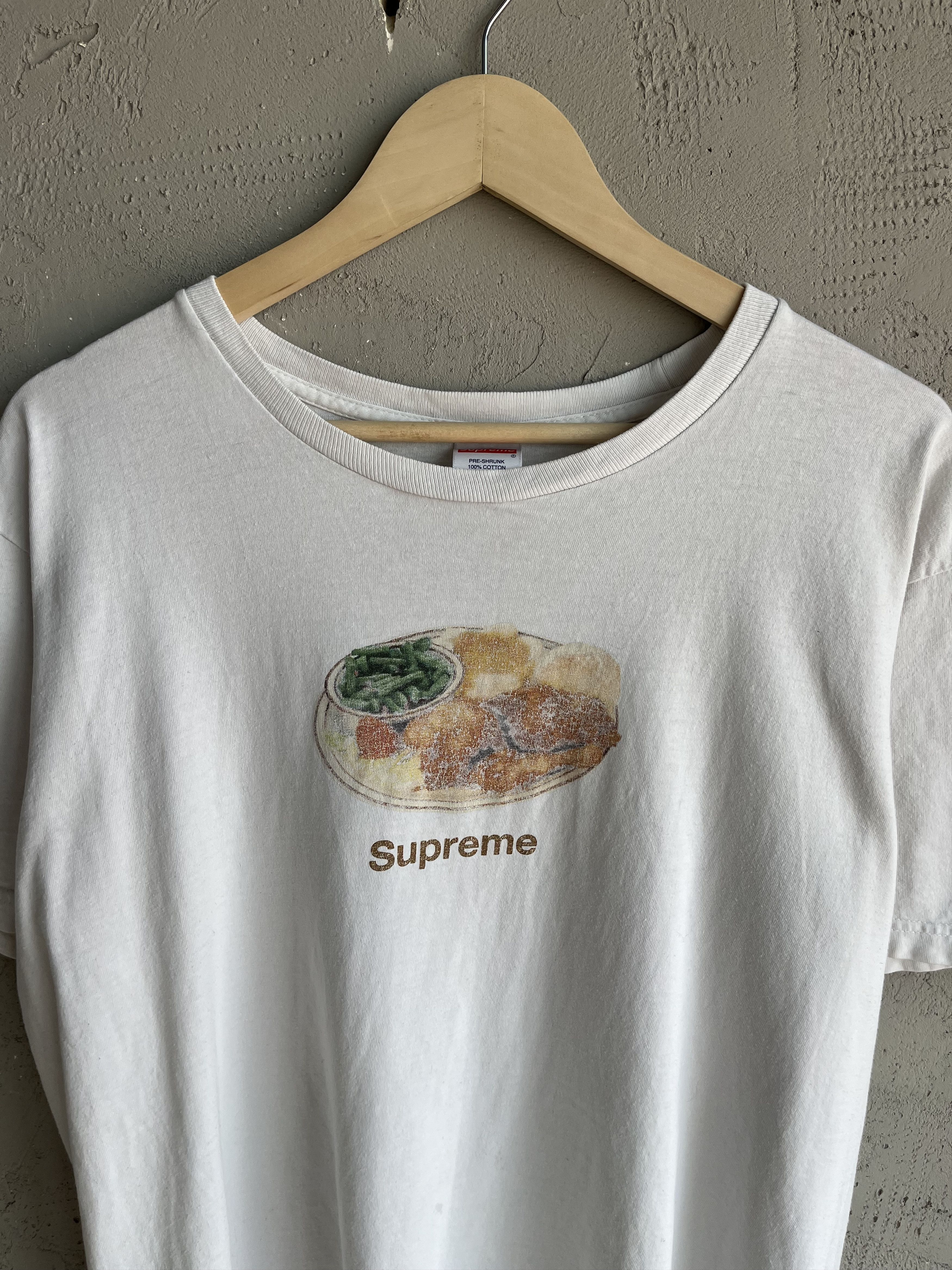Streetwear × Supreme Supreme Chicken Dinner T Shirt White
