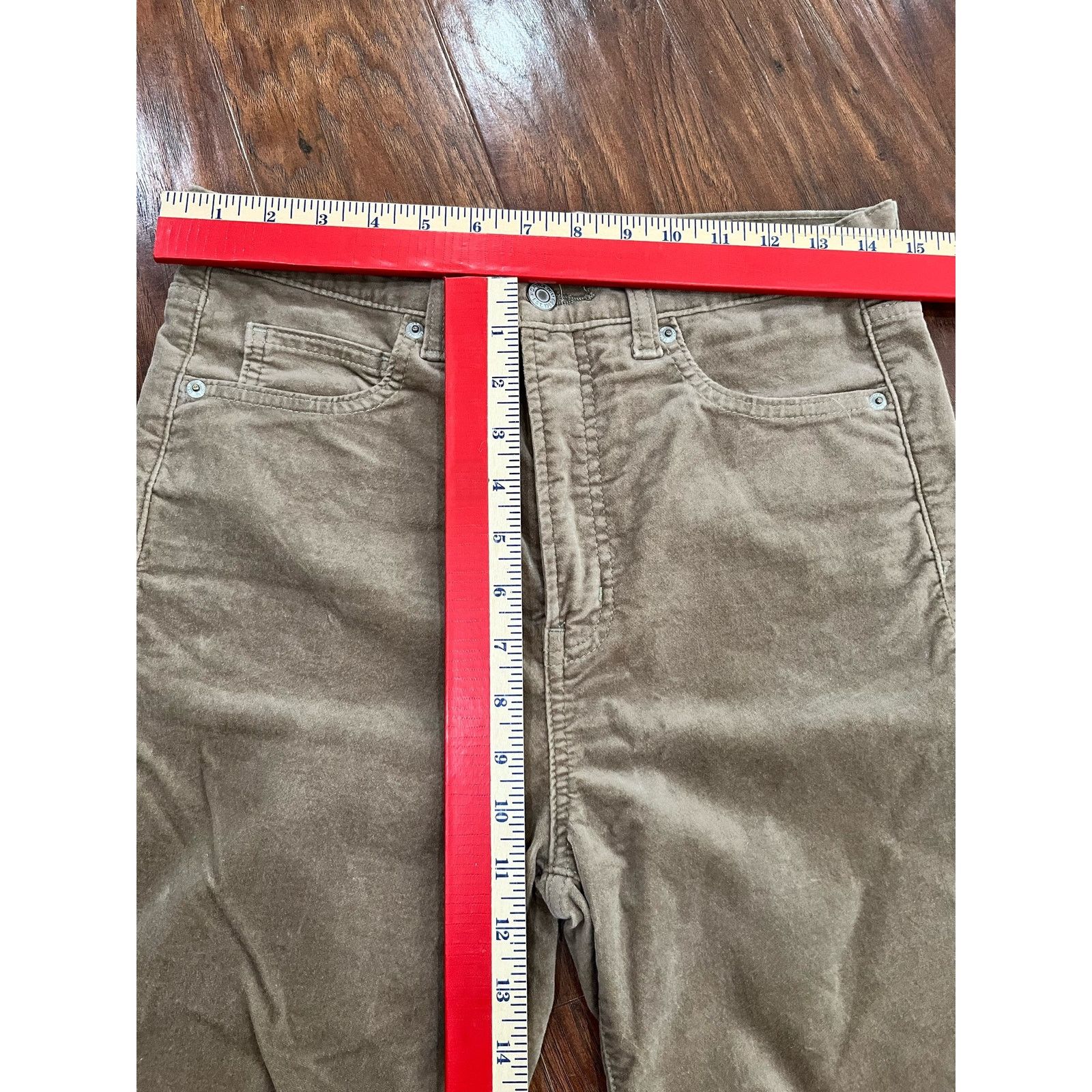 Gap Gap Wmens Vintage Slim High Rise Velour Pants Size 29/8 T Size 29" - 8 Thumbnail
