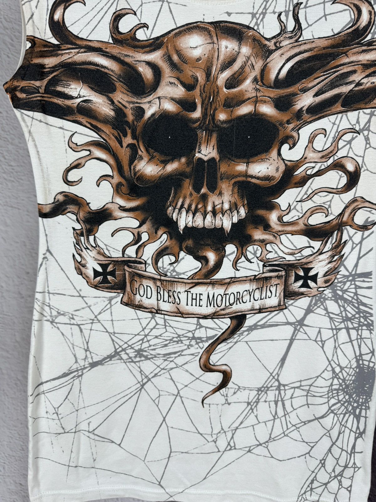 Other Vintage Motorcycle Rock Rider Choppers tank top tee Angel Size L / US 10 / IT 46 - 6 Thumbnail