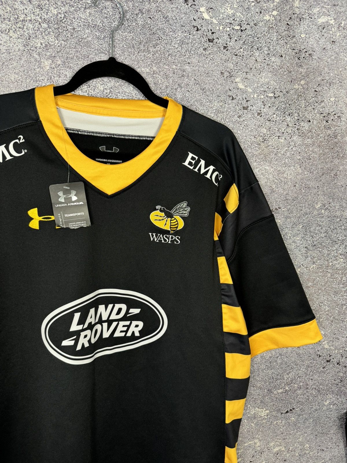 Under Armour Wasps Rugby Shirt XL Home 2015/16 Under Armour Jersey Size US XL / EU 56 / 4 - 2 Thumbnail
