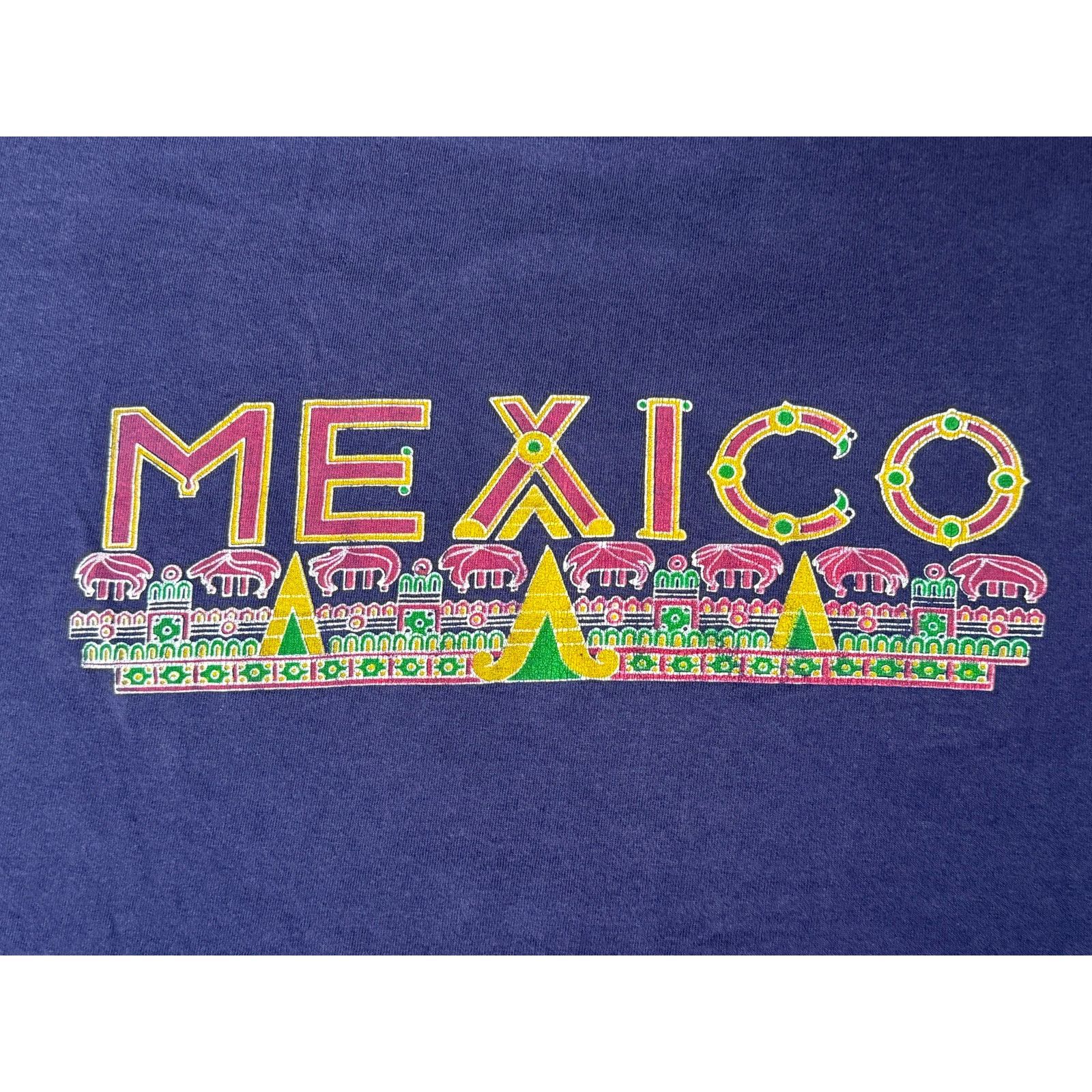 Vintage Vintage 90s Mexico Aztec Single Stitch T-shirt XL 24x28.5 Size US XL / EU 56 / 4 - 4 Thumbnail