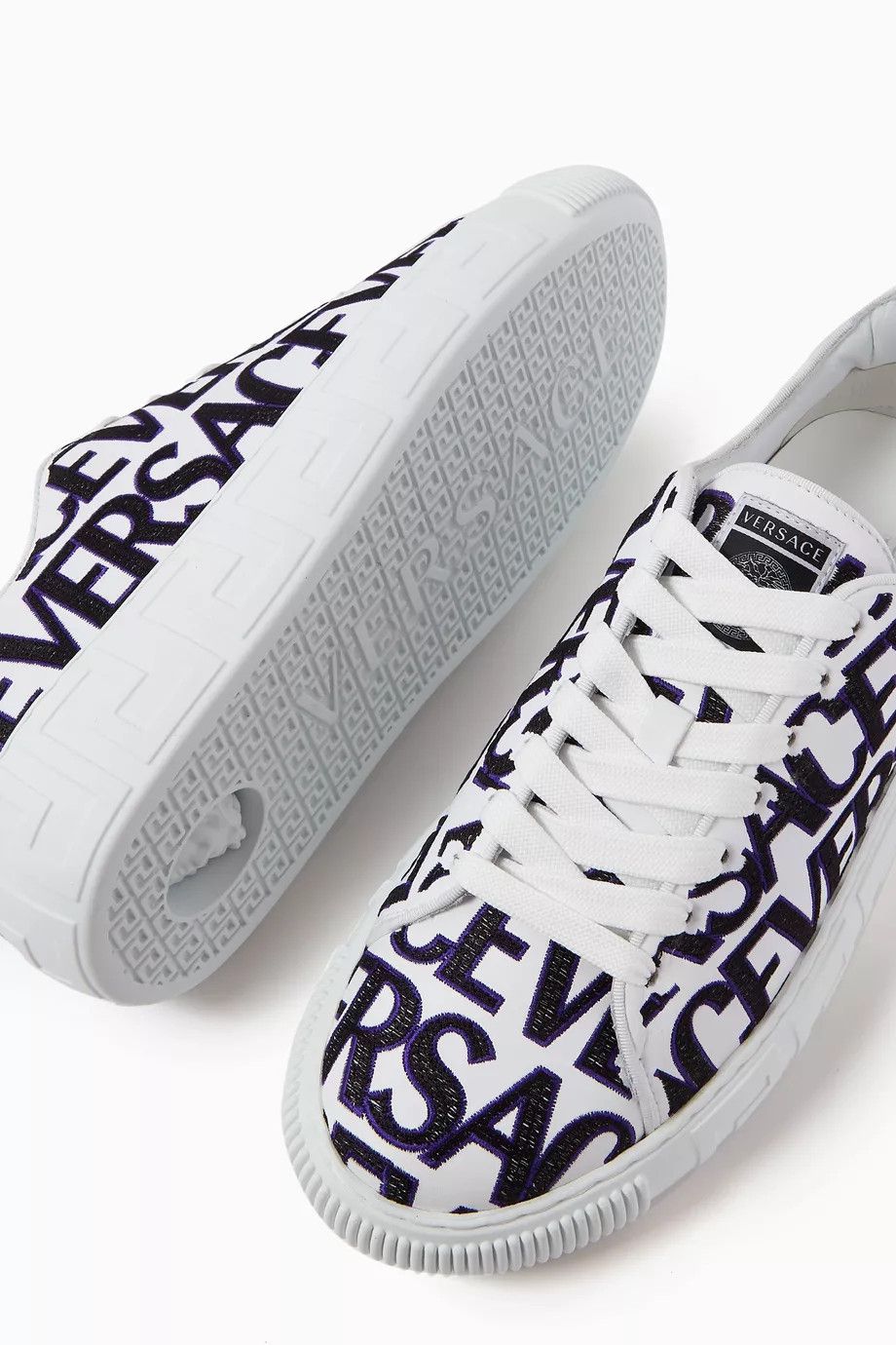 Versace o1y0226 Low-Top Sneakers in White/Black Size US 5.5 / IT 35.5 - 3 Thumbnail