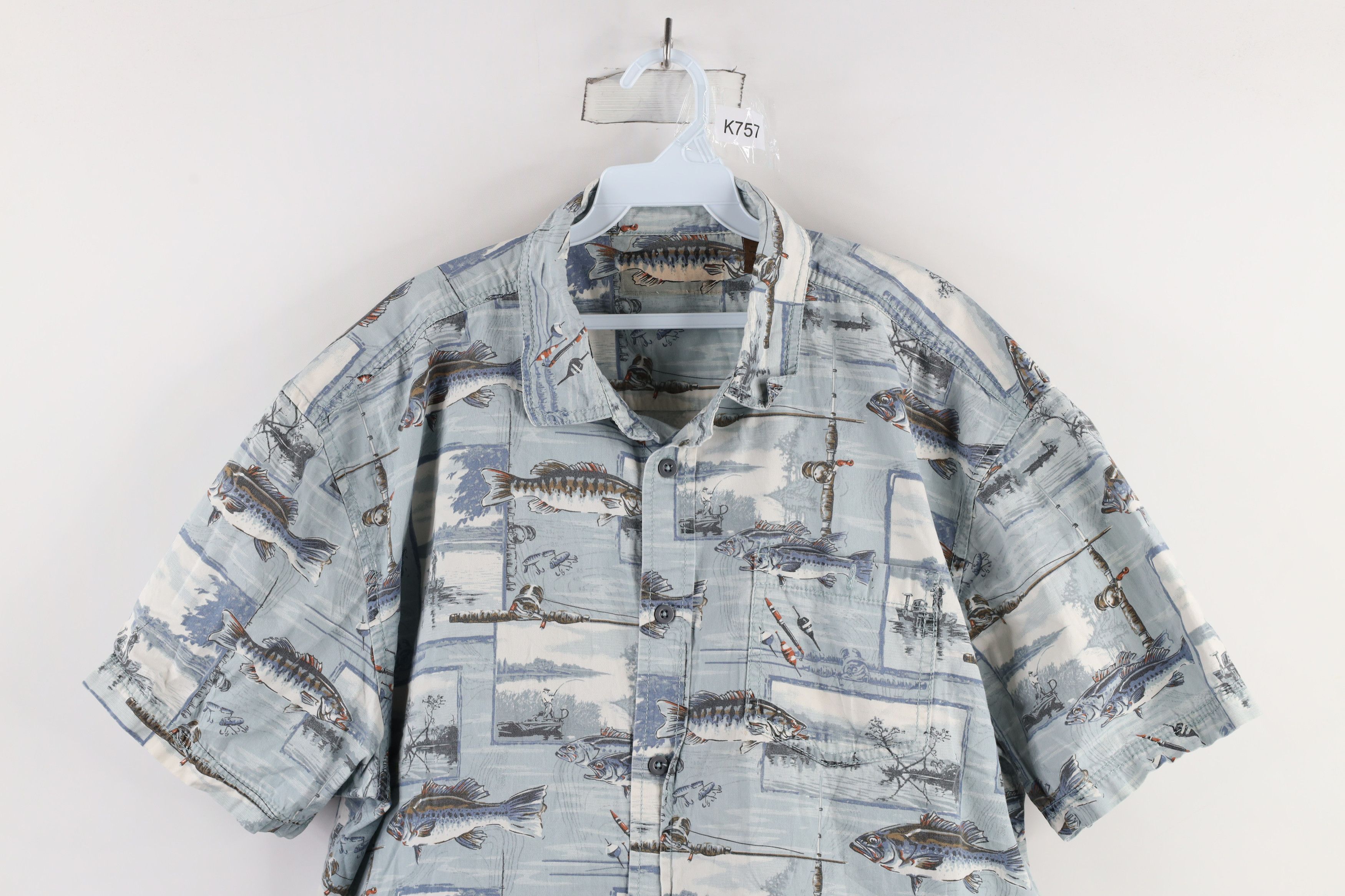 Vintage Vintage 90s Streetwear Over Print Short Sleeve Button Shirt Size US XL / EU 56 / 4 - 2 Thumbnail
