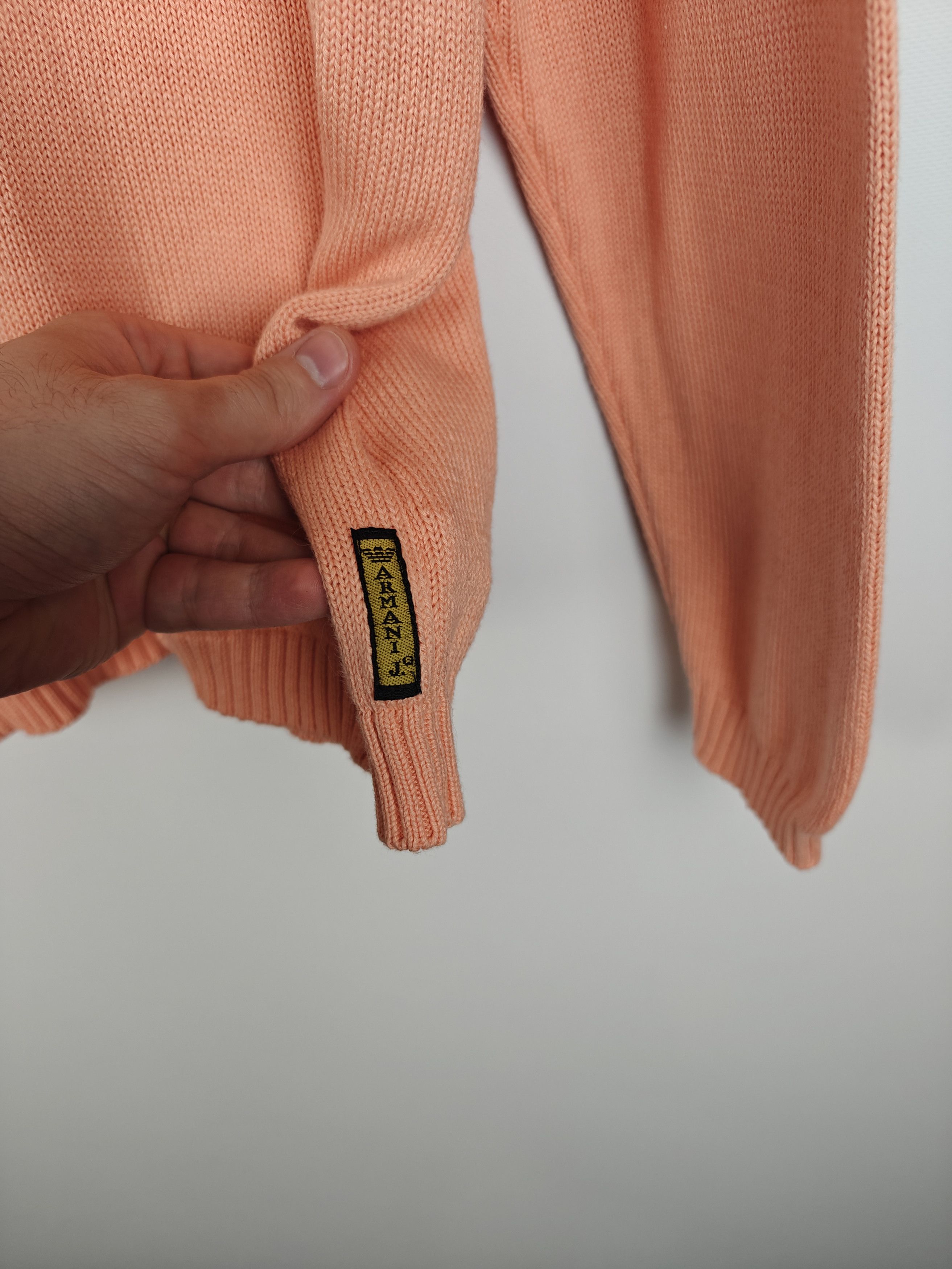 Armani Armani Jeans VTG Knit Sweater Orange Pullover XL Size US XL / EU 56 / 4 - 5 Thumbnail