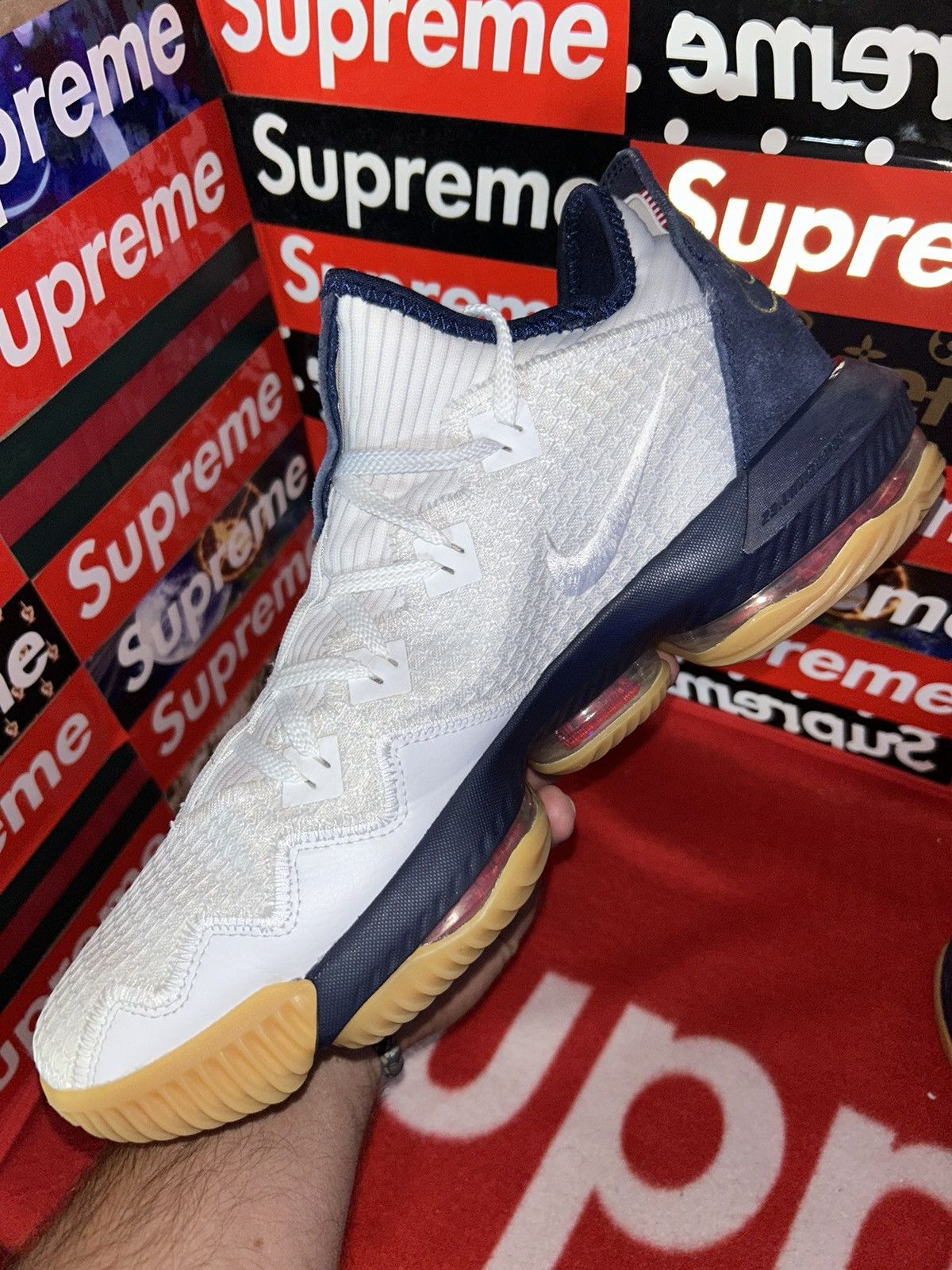 Nike Nike LeBron 16 Low 'Olympic USA' CI2668-101 size 12 Size US 12 / EU 45 - 9 Thumbnail