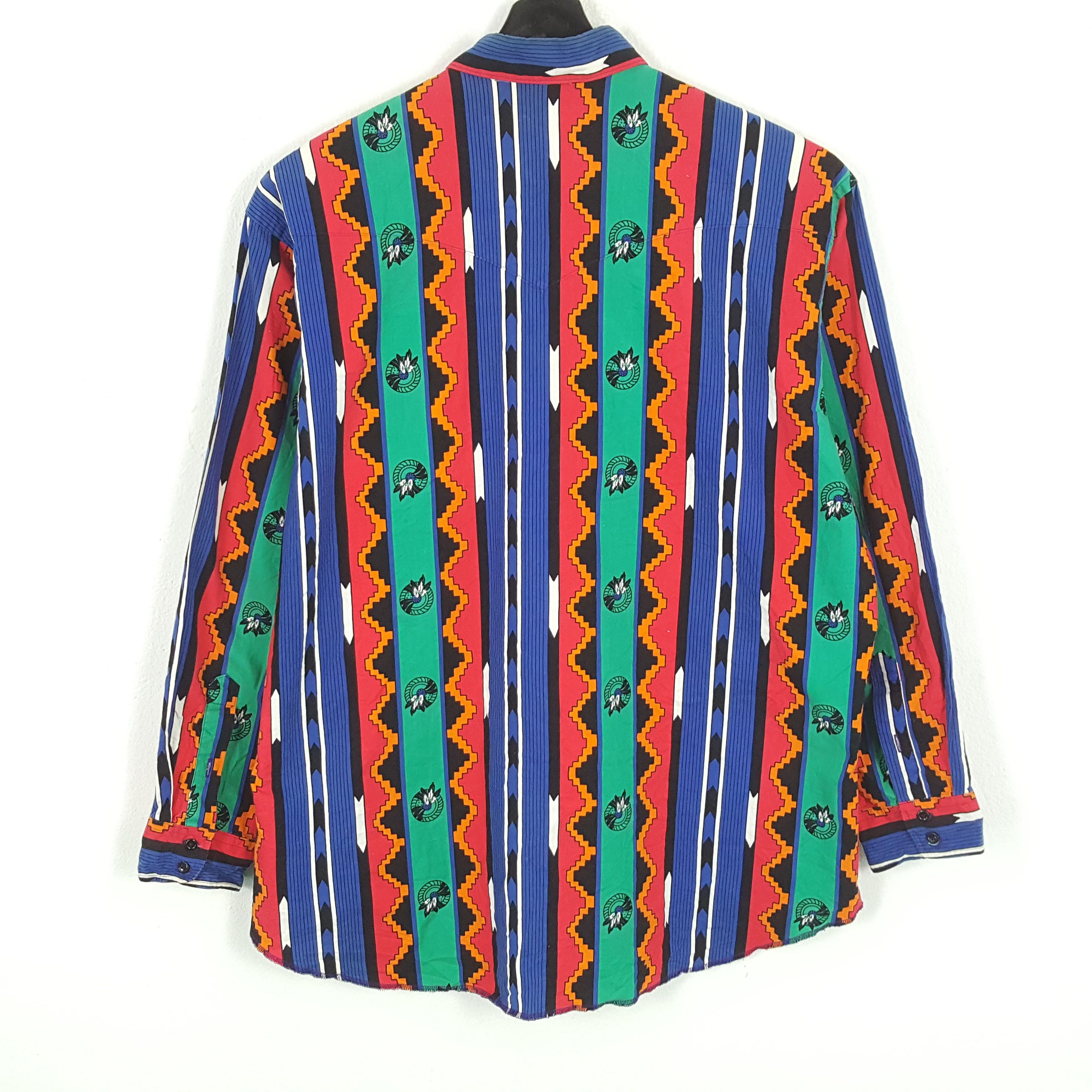 Vintage × Wrangler WRANGLER Classic Fashion Style Shirt Streetwear Size US XL / EU 56 / 4 - 3 Thumbnail