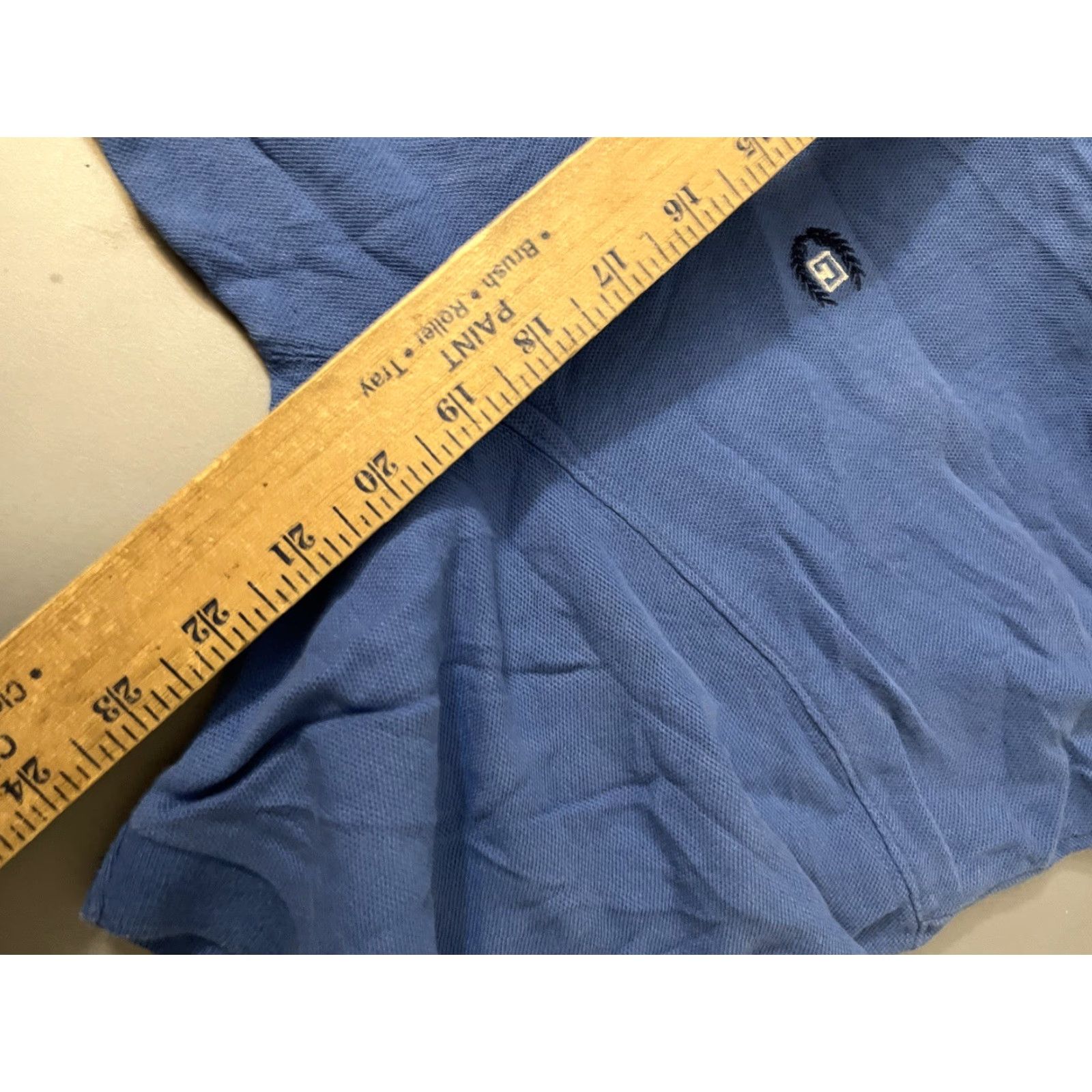 Chaps VINTAGE Chaps Polo Shirt Large Men's Short Sleeve Soft Cotton Solid Blue Golf American Size US L / EU 52-54 / 3 - 5 Thumbnail
