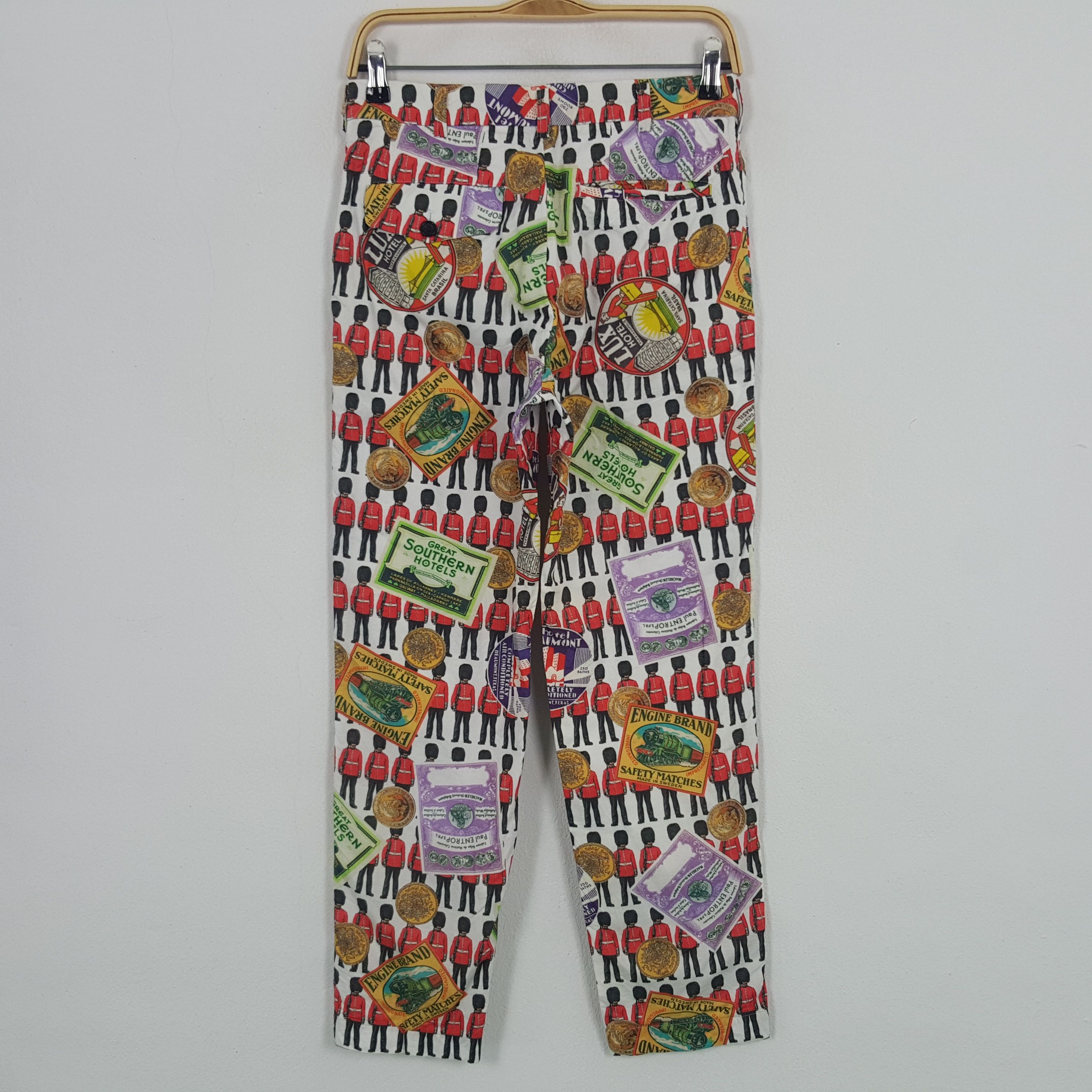 Comme des Garcons × Japanese Brand × Tricot Comme des Garcons Vintage AD2012 Tricot Comme des Garcons All Overprint Pants Size 29" - 4 Thumbnail