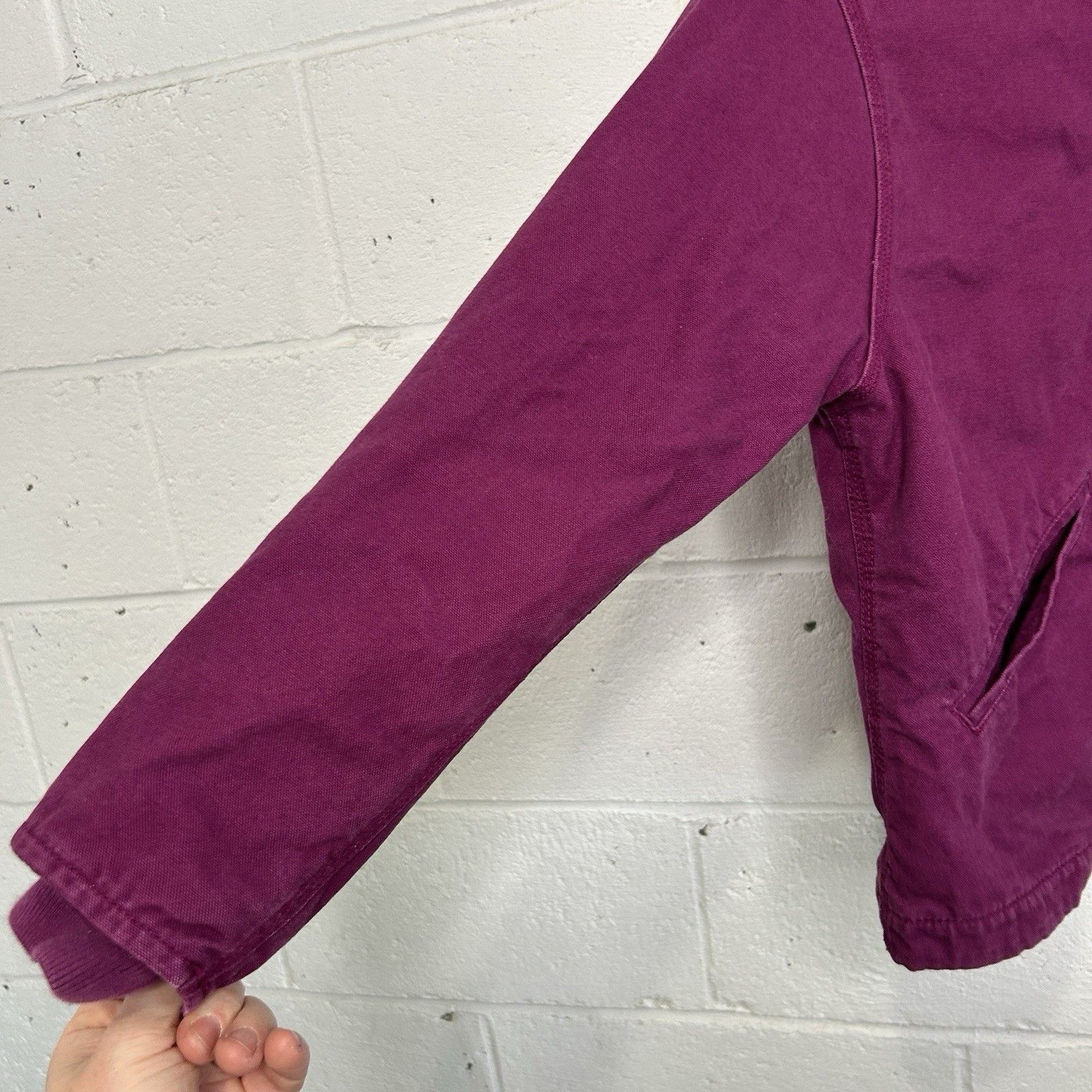 Carhartt Y2K Carhartt Sherpa-Lined Hooded Detroit Jacket “Purple” Size XS / US 0-2 / IT 36-38 - 5 Thumbnail