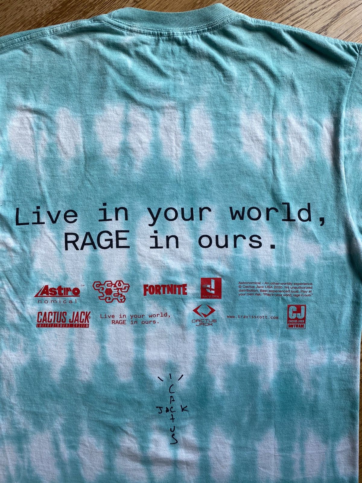 Playstation × Travis Scott Travis Cactus Jack Fortnite Tie Dye Tee Sz M Size US M / EU 48-50 / 2 - 10 Thumbnail