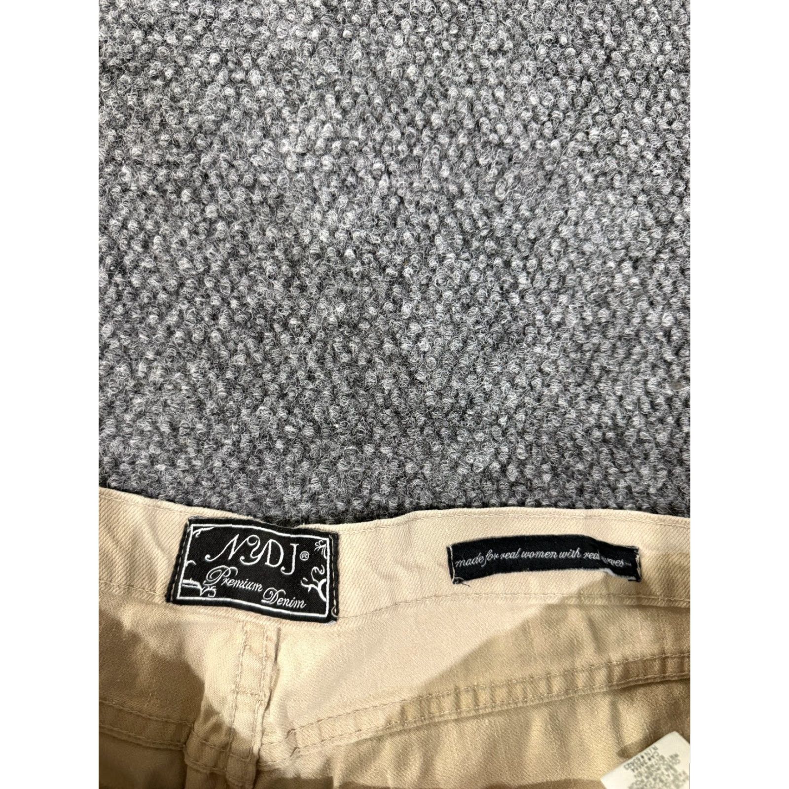 NYDJ NYDJ Jeans Womens 14 Beige Flare Lift Tuck Stretch Denim Slimming Regular 5-Pocket Dark Beige Color Winter Spring Summer Fall Womens Jeans Size 36" / US 14 / IT 50 - 3 Thumbnail
