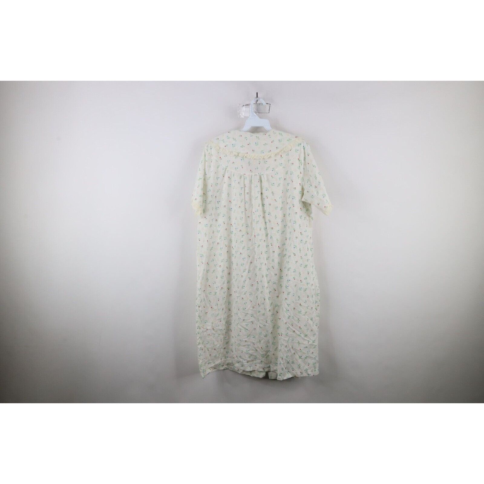 Vintage Vintage 70s Mid Century Modern MCM Sheer Flower Muu Muu Gown Size L / US 10 / IT 46 - 10 Thumbnail