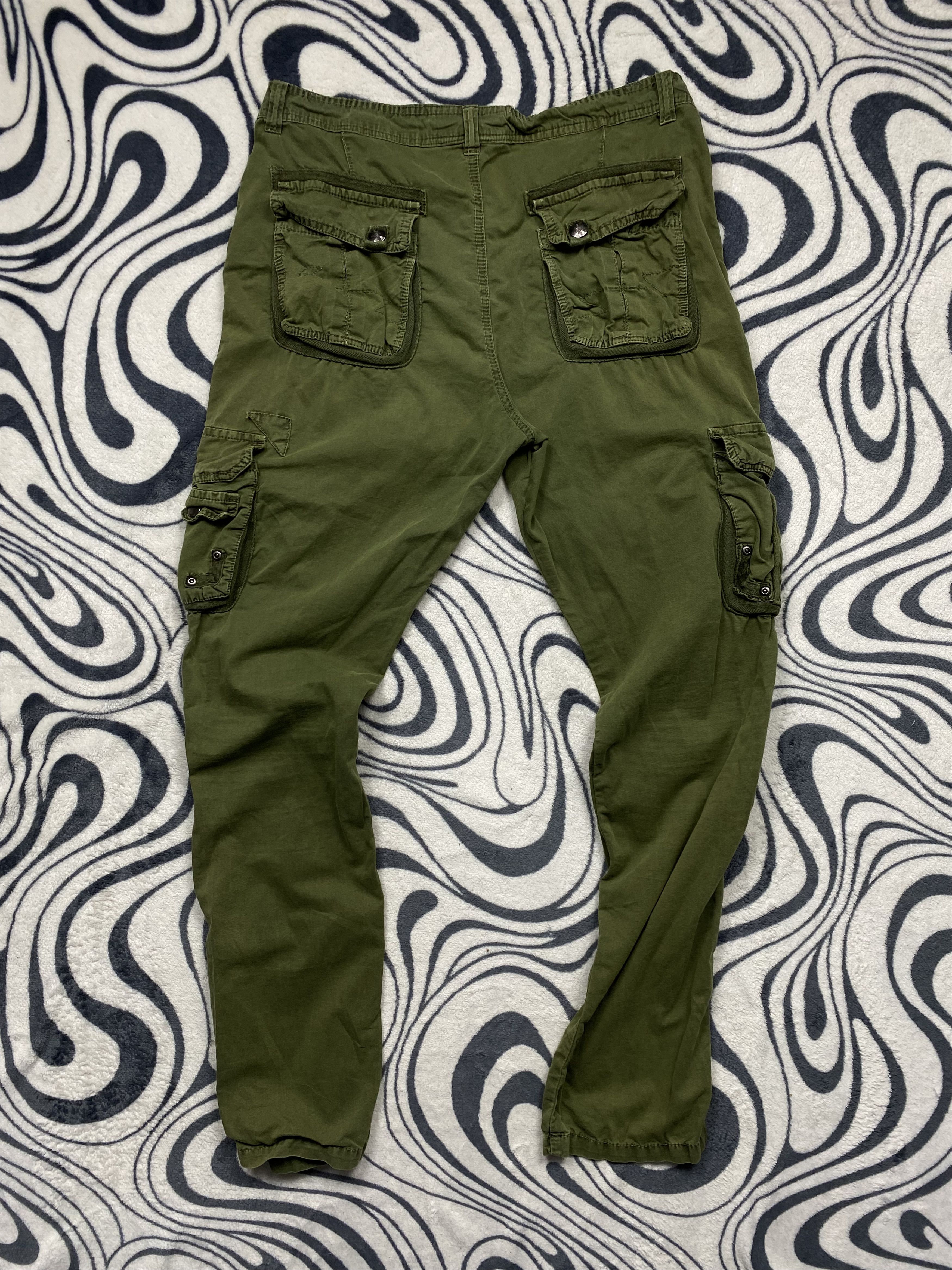 20471120 Vintage Military Cargo Pants Y2K Double Knee Size US 34 / EU 50 - 6 Thumbnail