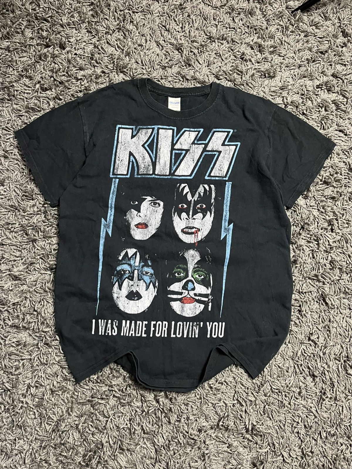 Band Tees KISS "I Was Made For Lovin' You" Band T-Shirt Size US M / EU 48-50 / 2 - 2 Thumbnail