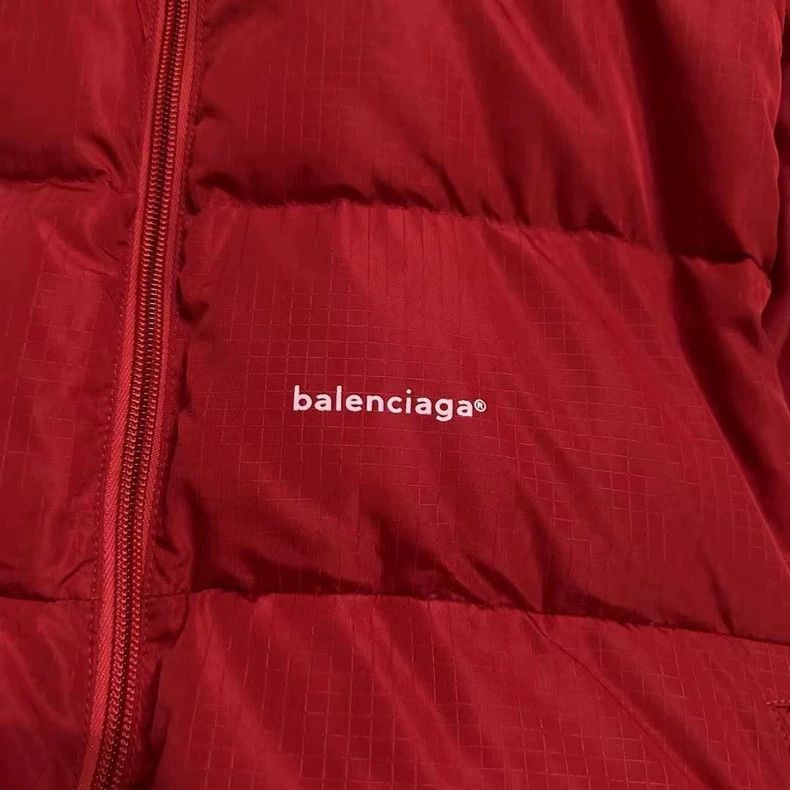 Balenciaga Balenciaga Red Puffer Jacket with Logo-2505 Size US L / EU 52-54 / 3 - 2 Thumbnail