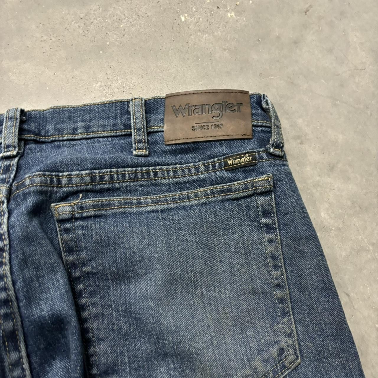 Japanese Brand × Vintage Crazy Vintage Y2K/2000s Grunge Dark Wash Denim Jeans! Size US 34 / EU 50 - 7 Thumbnail