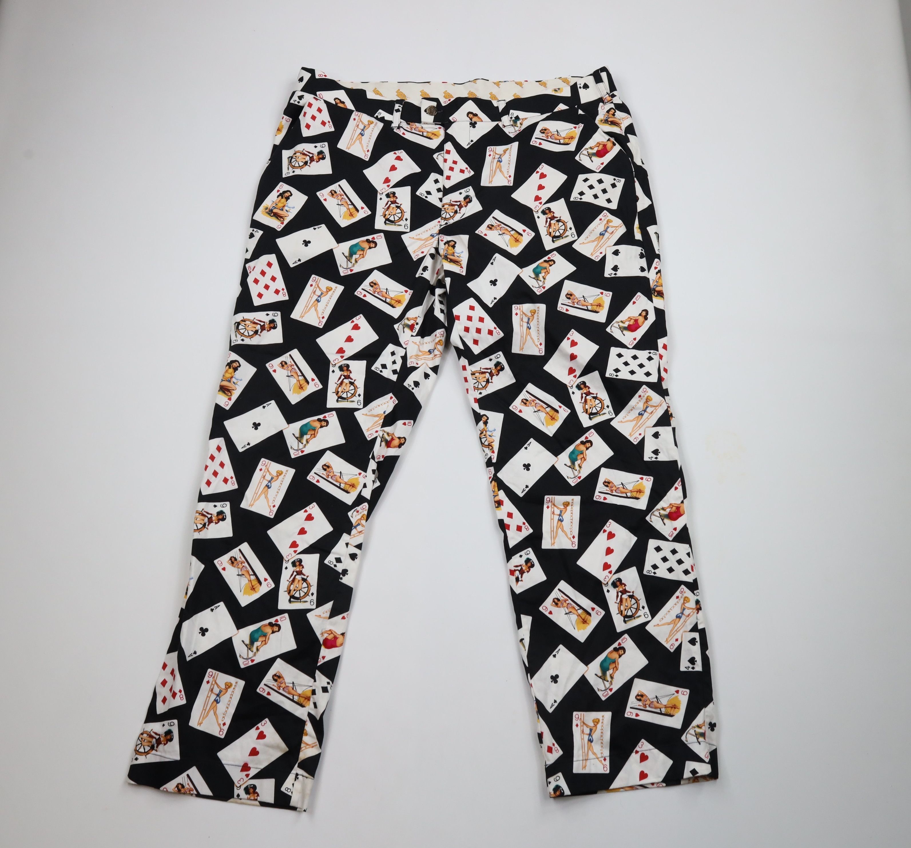 Vintage Loudmouth Golf Pinup Girl Card Poker Golfing Chino Pants Size US 42 / EU 58 - 1 Thumbnail