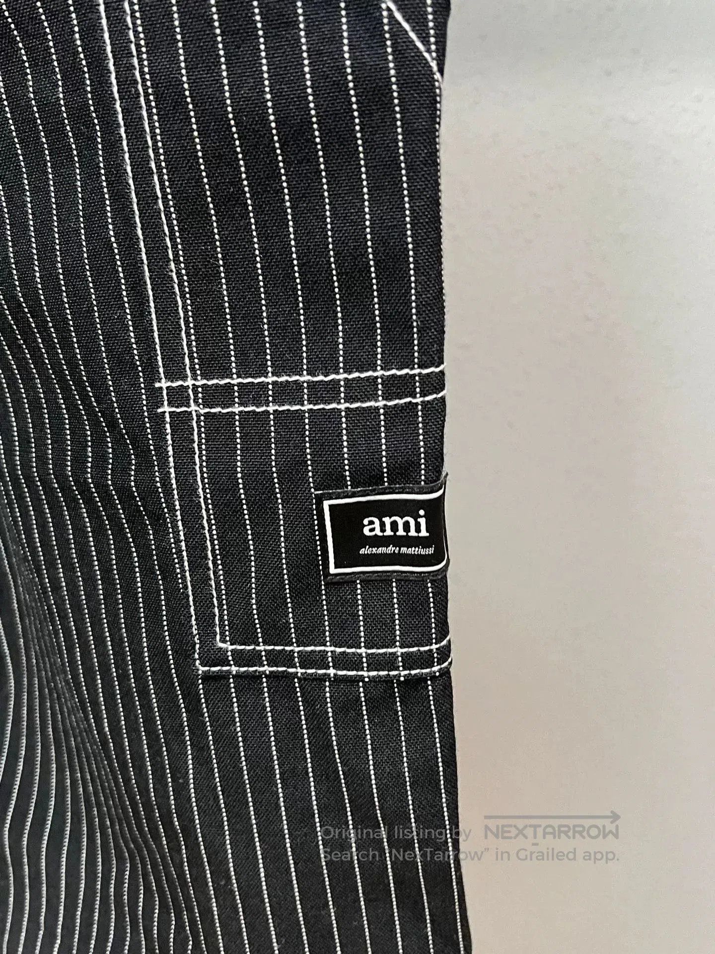 AMI Ami Striped Ankle-Length Pants. Size US 30 / EU 46 - 3 Thumbnail