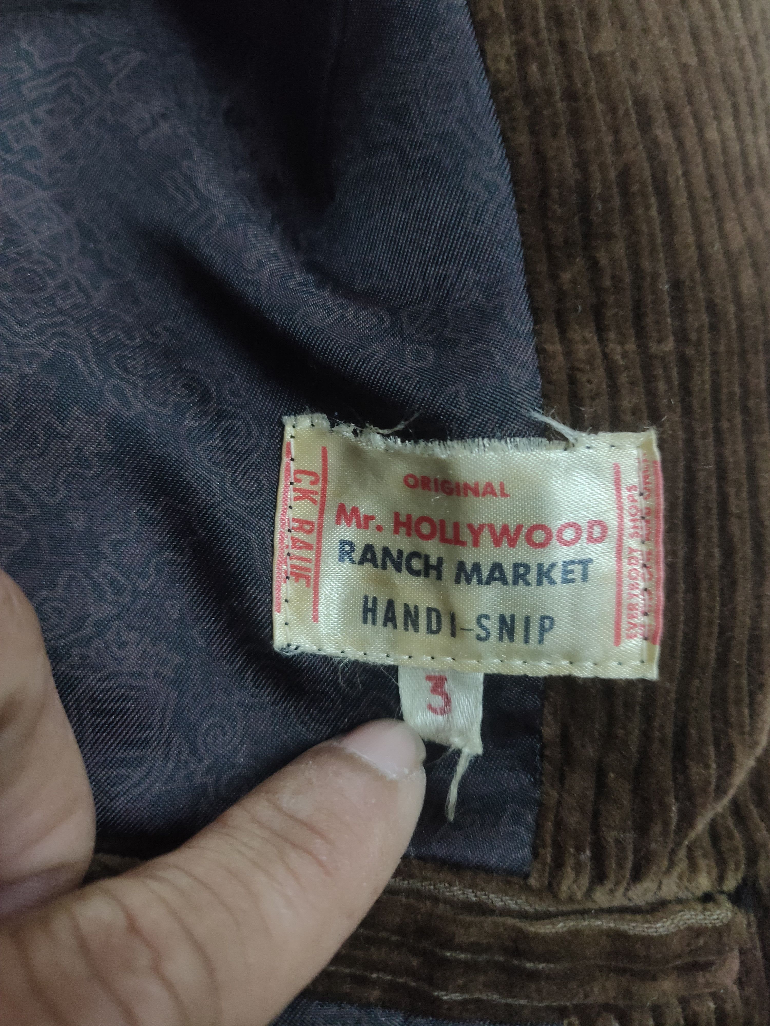 HOLLYWOOD RANCH MARKET Hollywood Ranch Market corduroy Blazer Size 36R - 5 Thumbnail