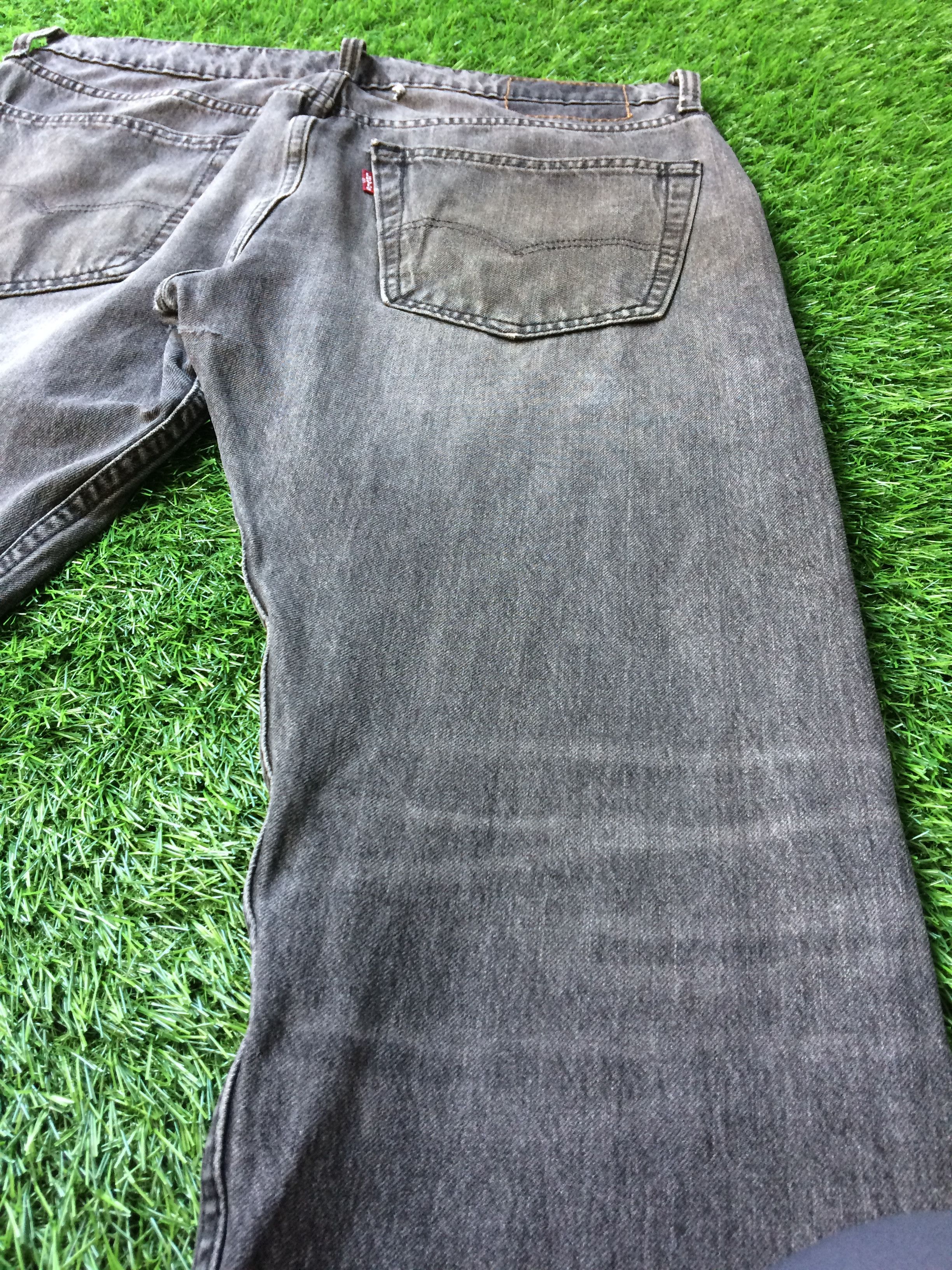 Unsound Rags Distressed Faded Black Slim Jeans D-766 Size US 32 / EU 48 - 10 Thumbnail