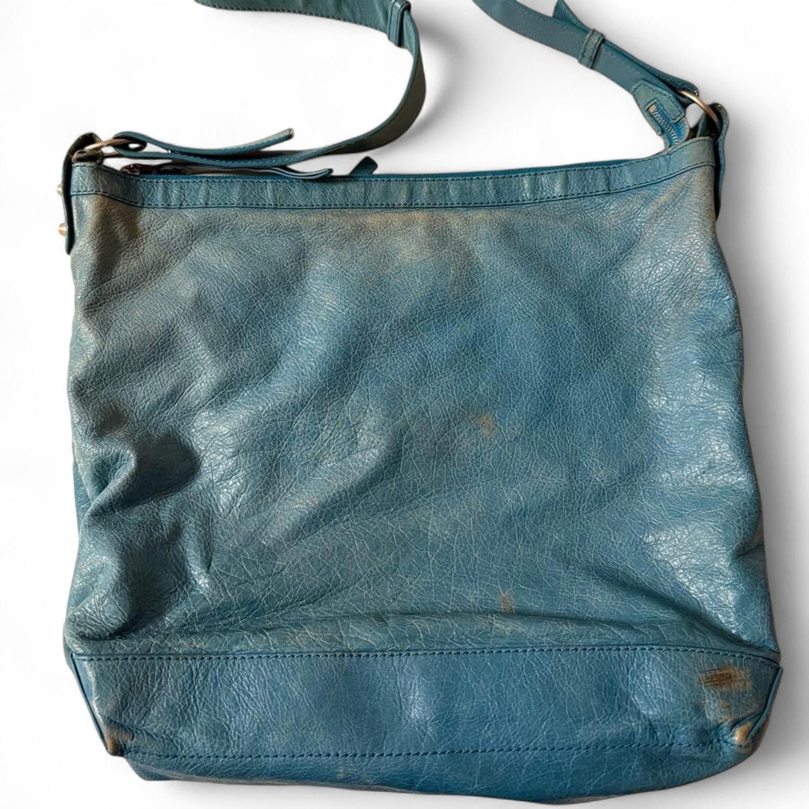 Balenciaga Balenciaga - Blue Leather Shoulder Bag Size ONE SIZE - 5 Thumbnail
