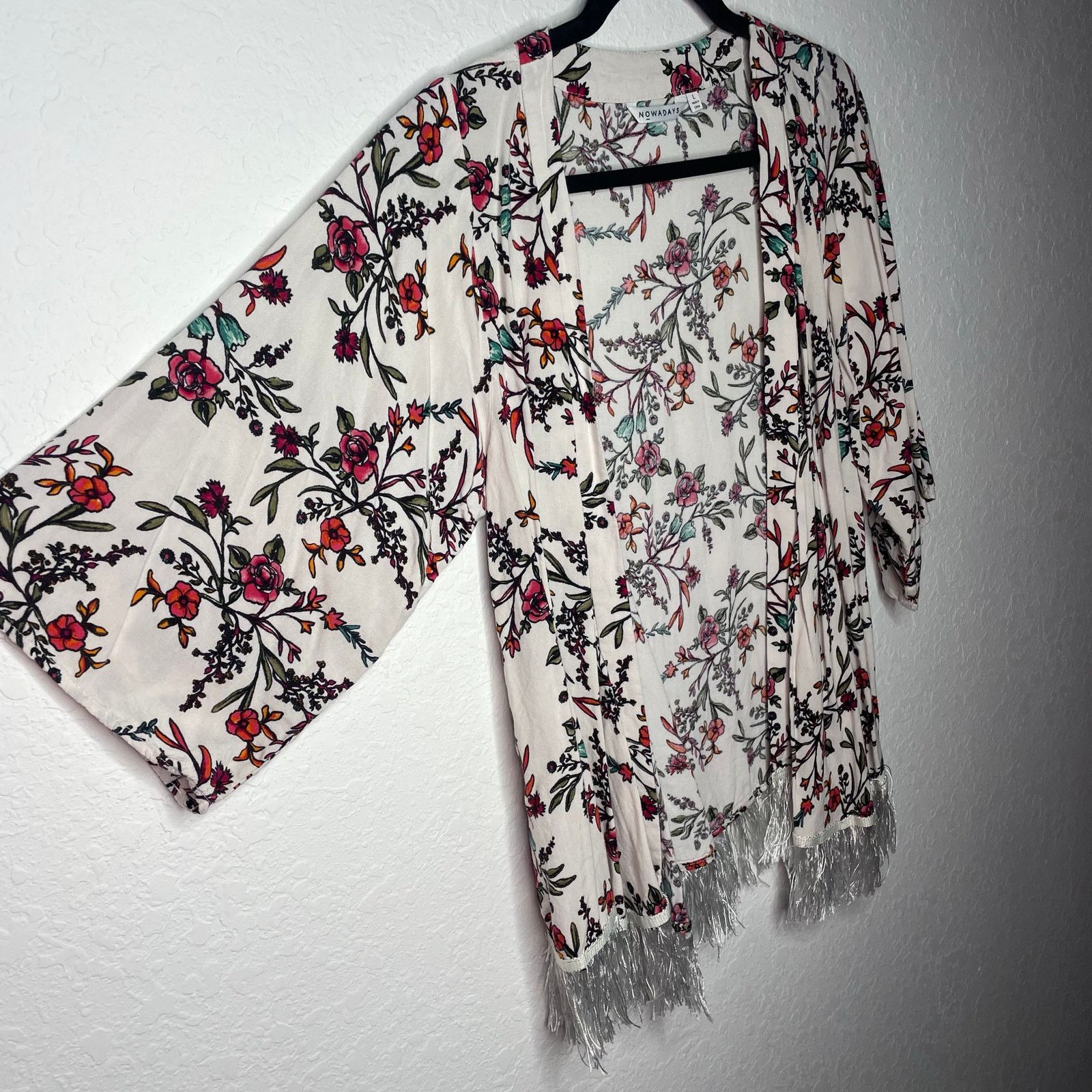 Other Nowadays Rayon Floral Cardigan Size L / US 10 / IT 46 - 6 Thumbnail