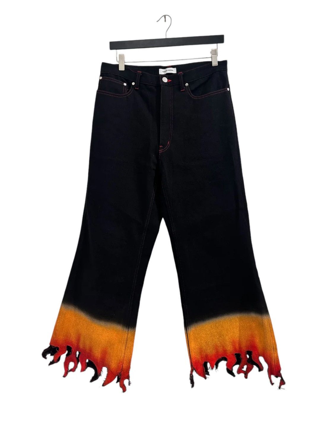 Other Tender Person Flame Denim Pants Size 4 Size 27" / US 4 / IT 40 - 1 Preview